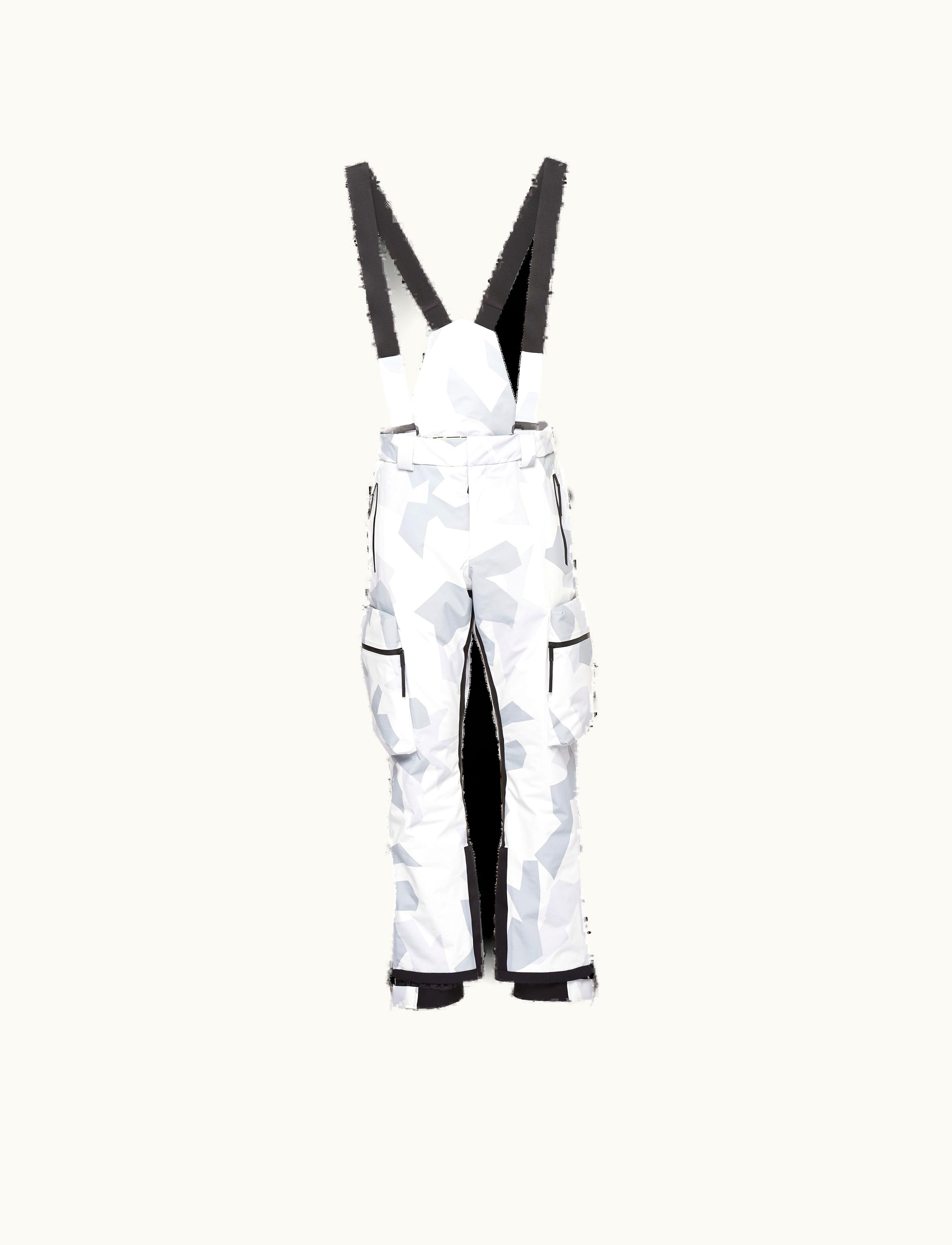 Prada Prada Marble Gray Printed Technical Fabric Ski Pants