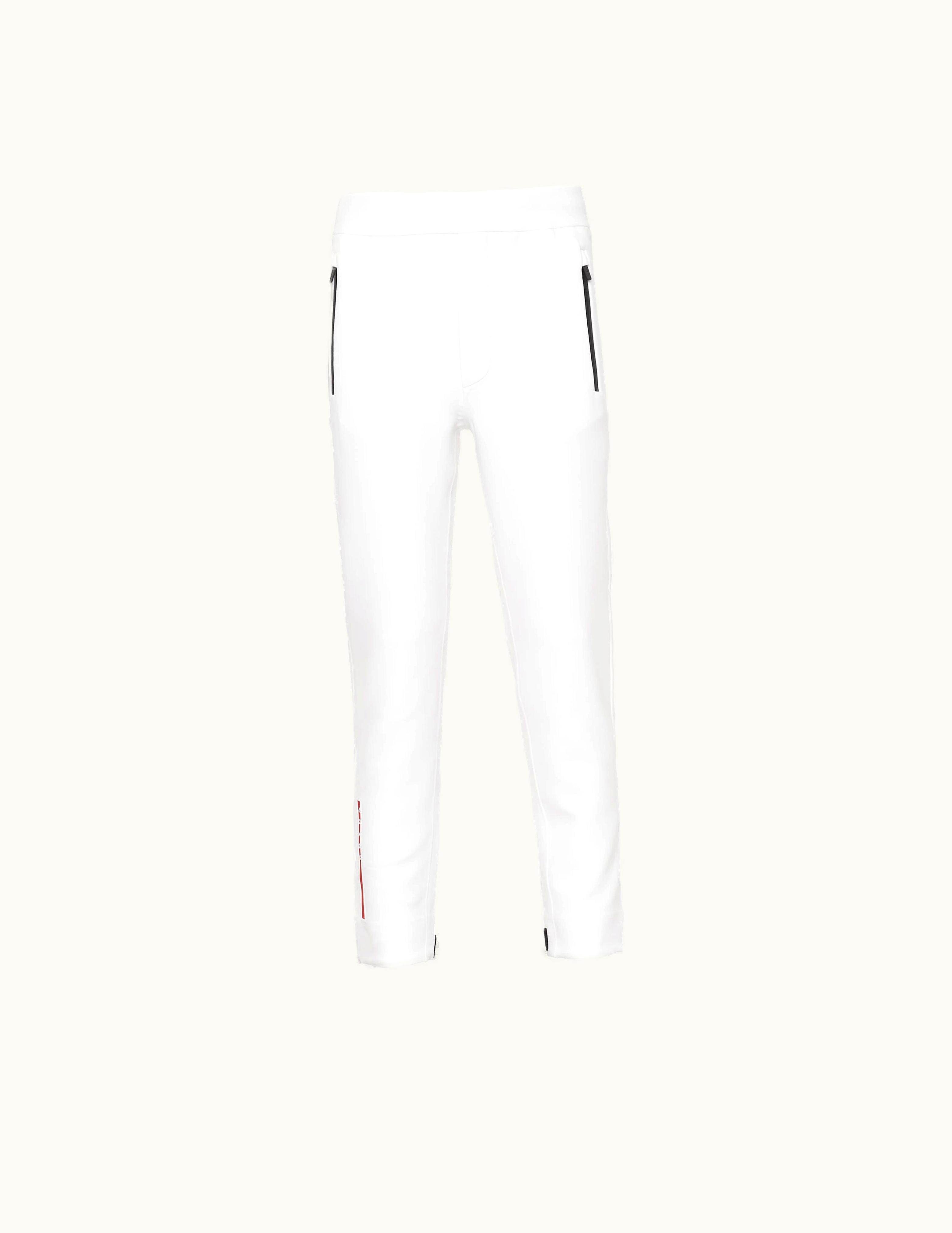 Prada Prada White Recycled Double Jersey Fleece Pants