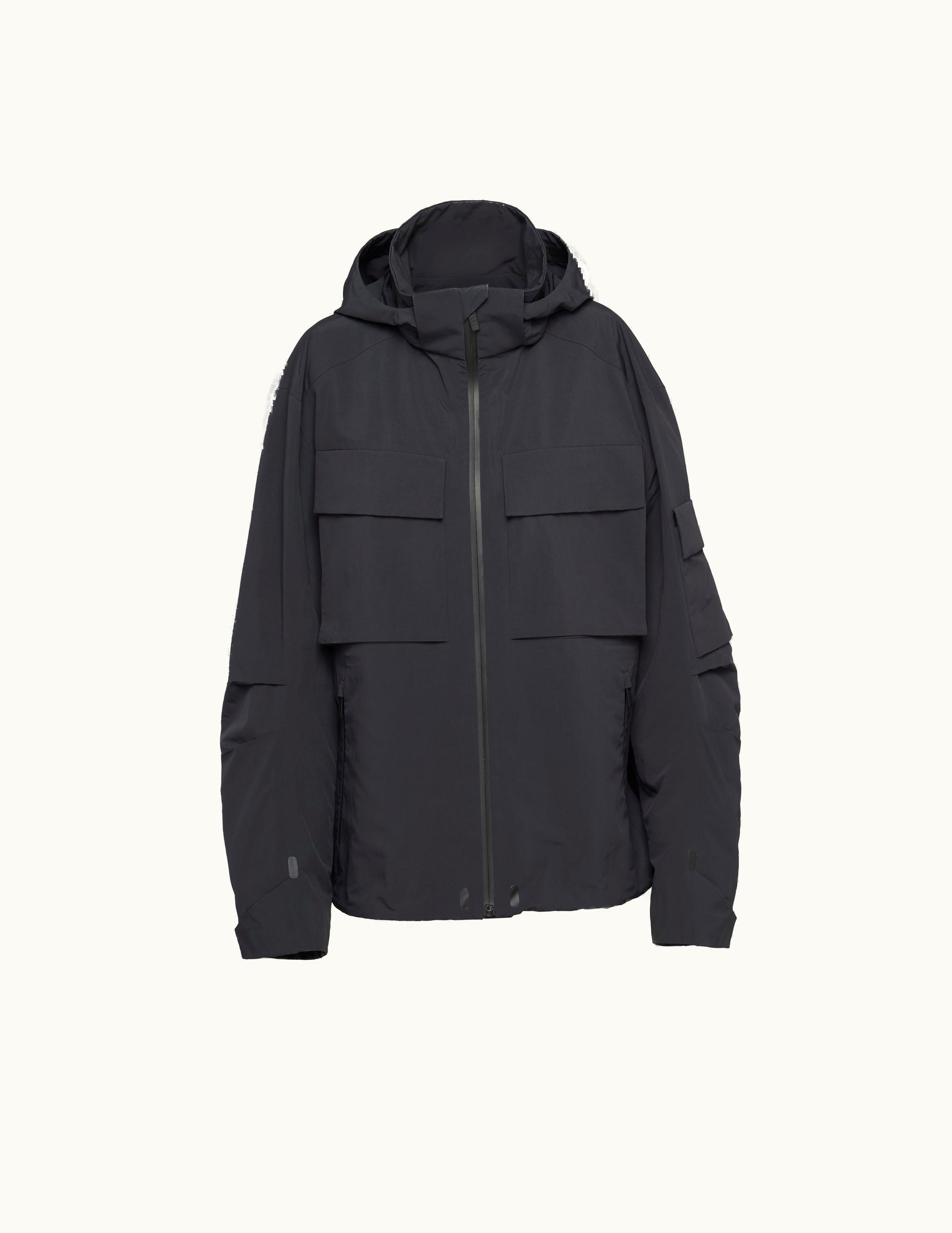 Prada Prada Black Light Technical Fabric Windbreaker