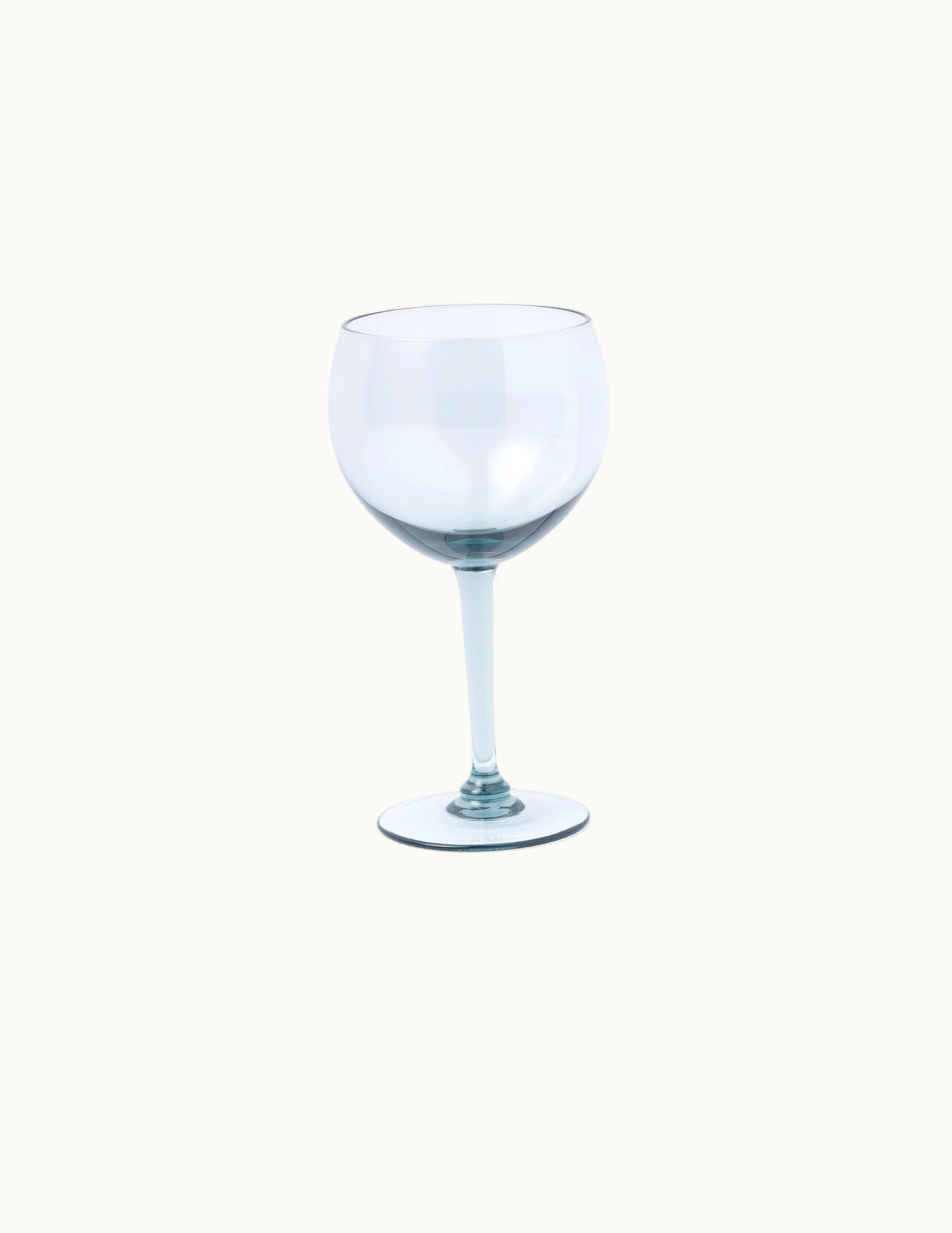 Prada Prada Sea Blue Set Of Two Crystal Red Wine Glasses - New York