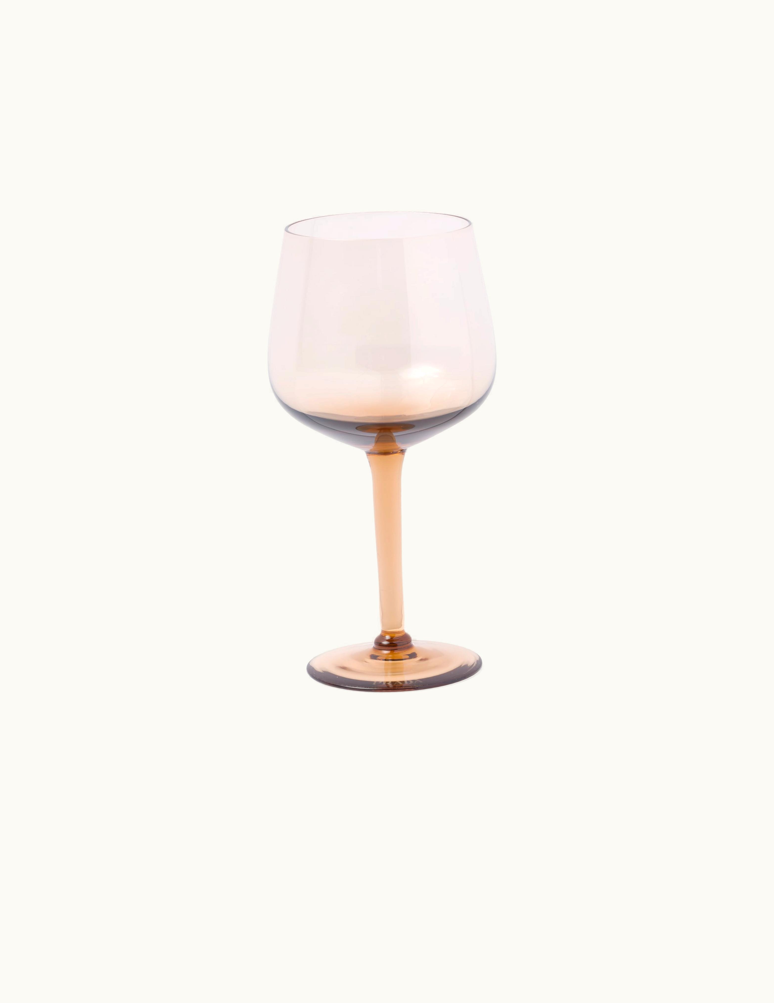 Prada Prada Onix Set Of Two Crystal White Wine Glasses - New York