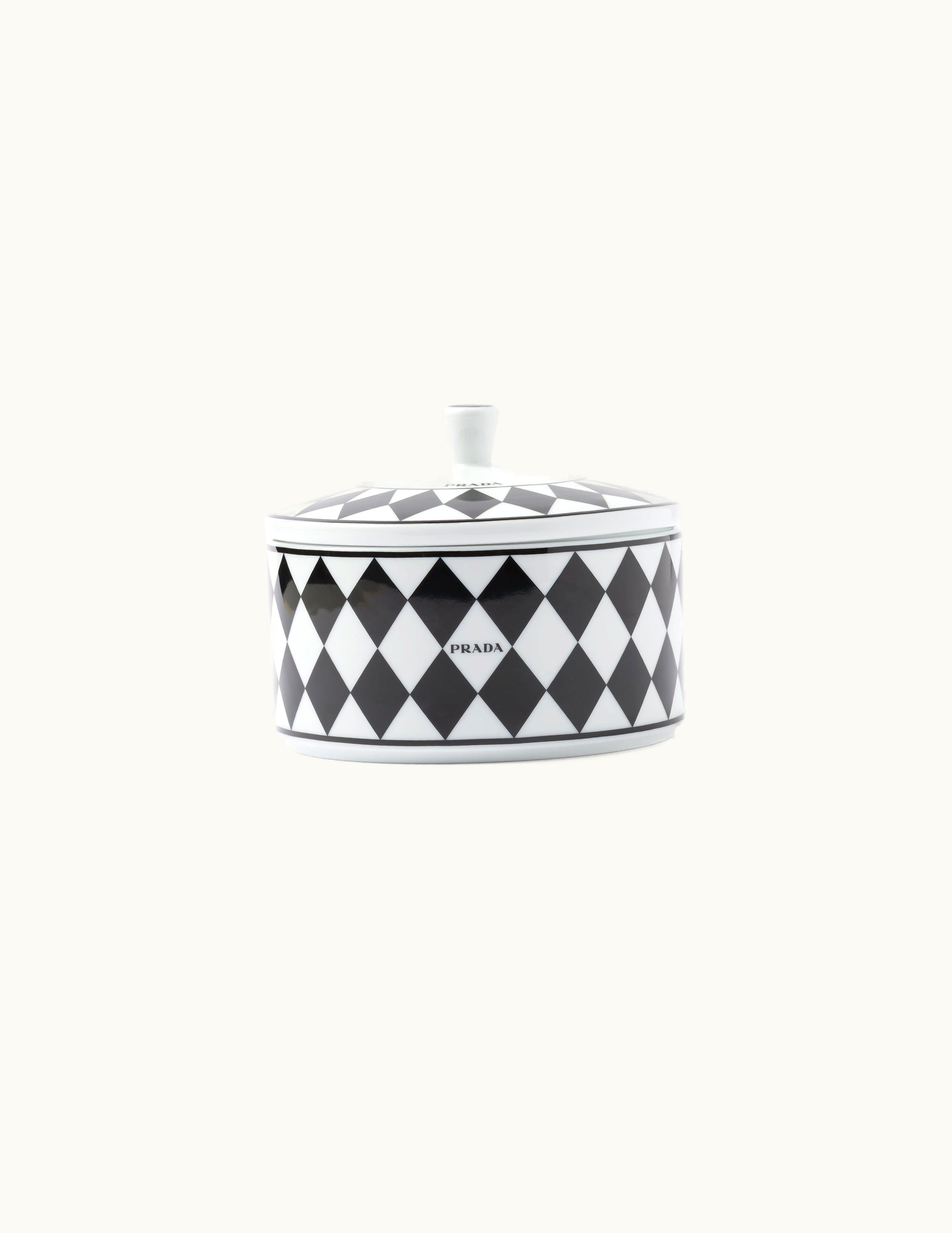 Prada Prada White / Black Porcelain Box - Checkerboard