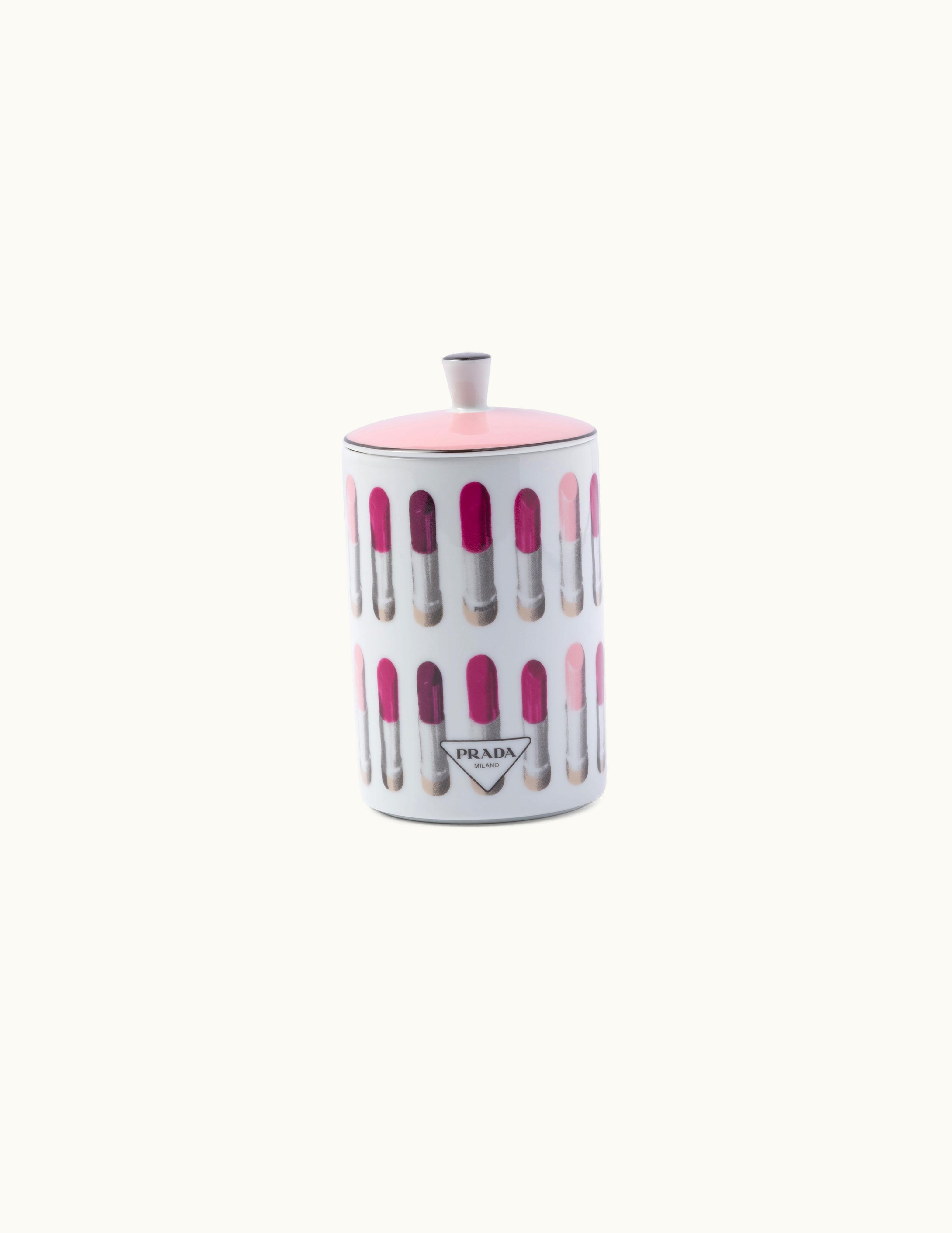 Prada Prada White / Pale Pink Porcelain Scented Candle - Lipstick Style