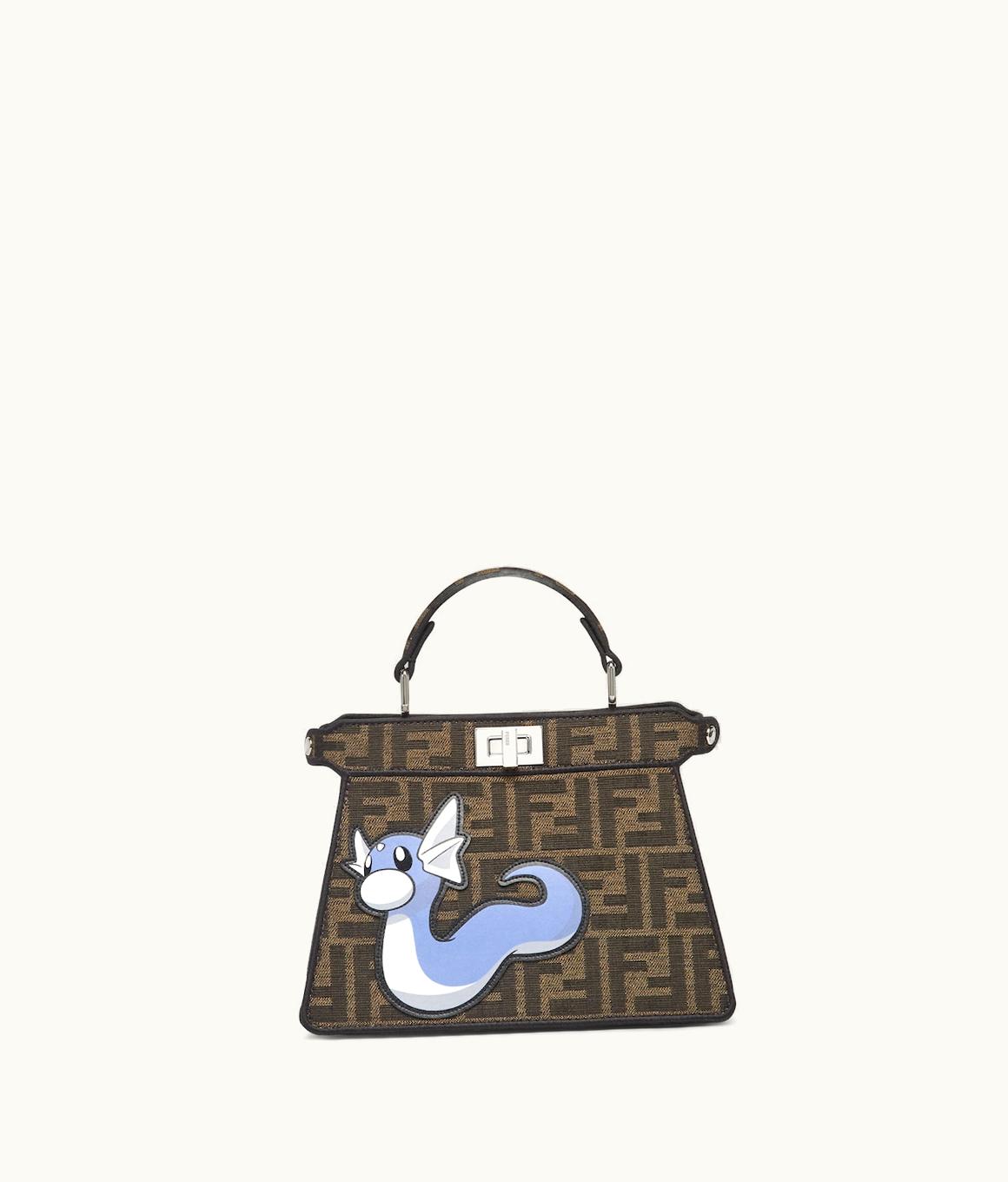 Fendi Peekaboo Iseeu Petite - Fendi X FRGMT X Pokémon Brown FF Fabric Bag