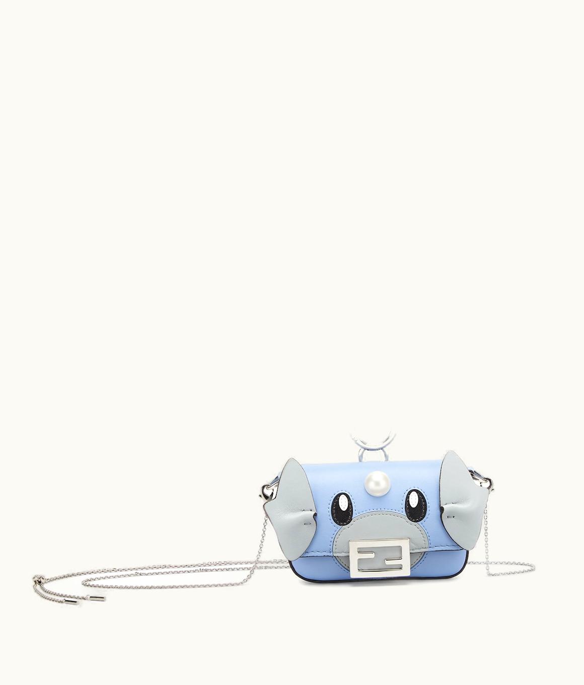 Fendi Nano Baguette Charm - Fendi X FRGMT X Pokémon Light Blue Nappa Leather Charm
