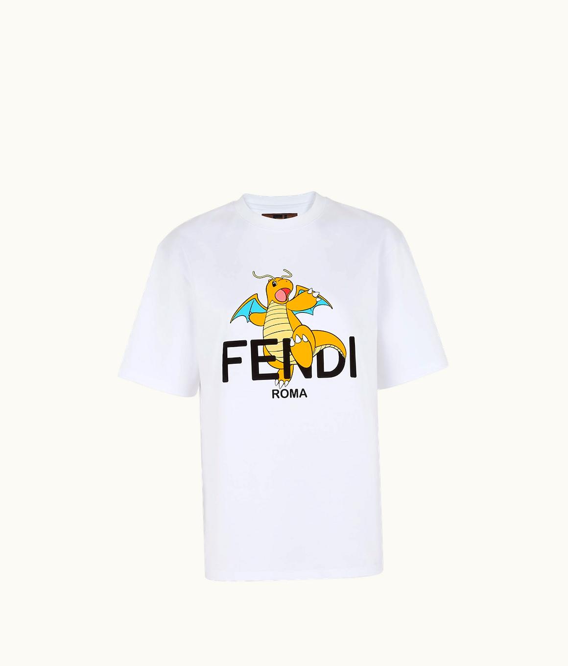Fendi Fendi Dragonite Jersey T-Shirt White