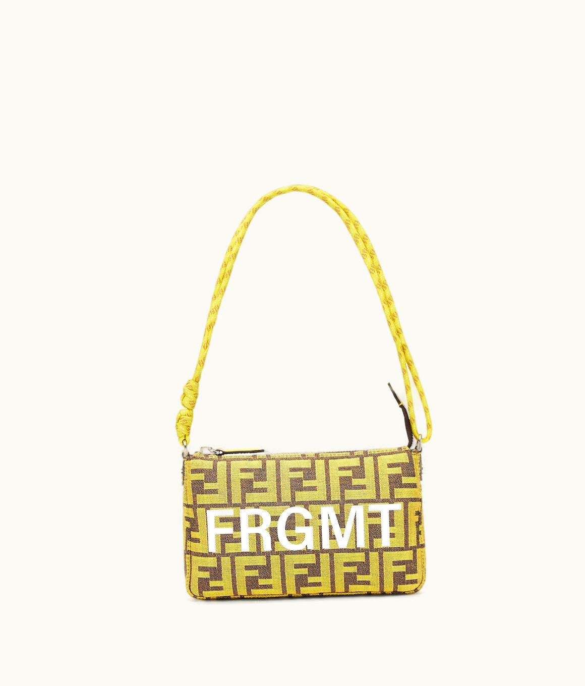 Fendi Baguette Pouch - Fendi X FRGMT Yellow FF Fabric Bag