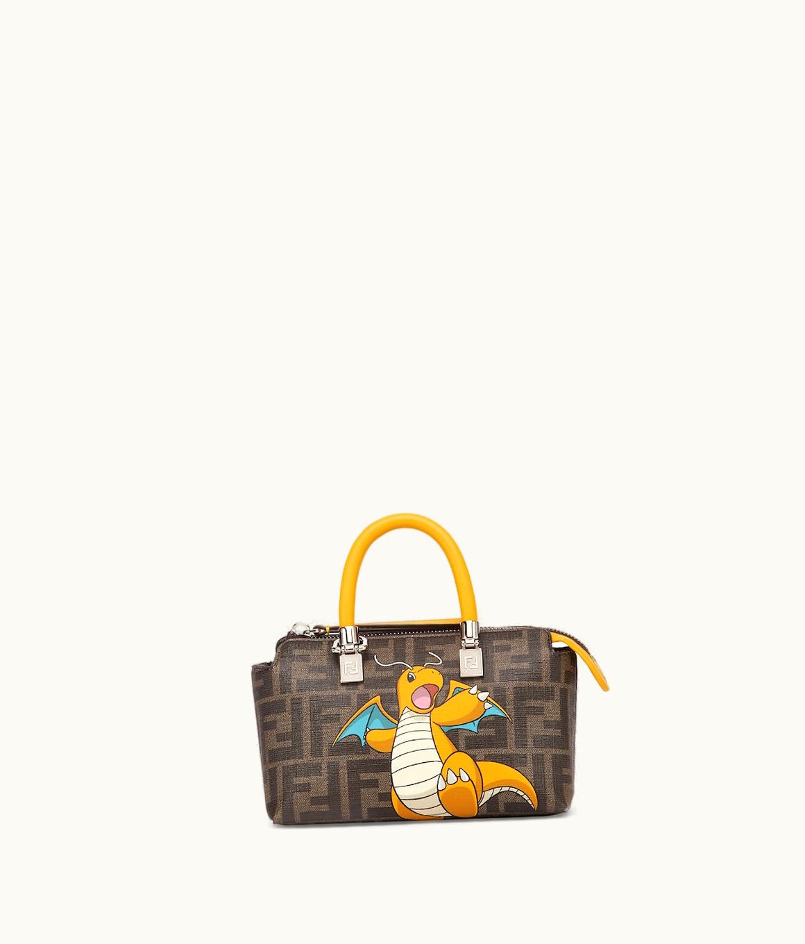 Fendi By The Way Mini - Fendi X FRGMT X Pokémon Brown FF Fabric Boston Bag