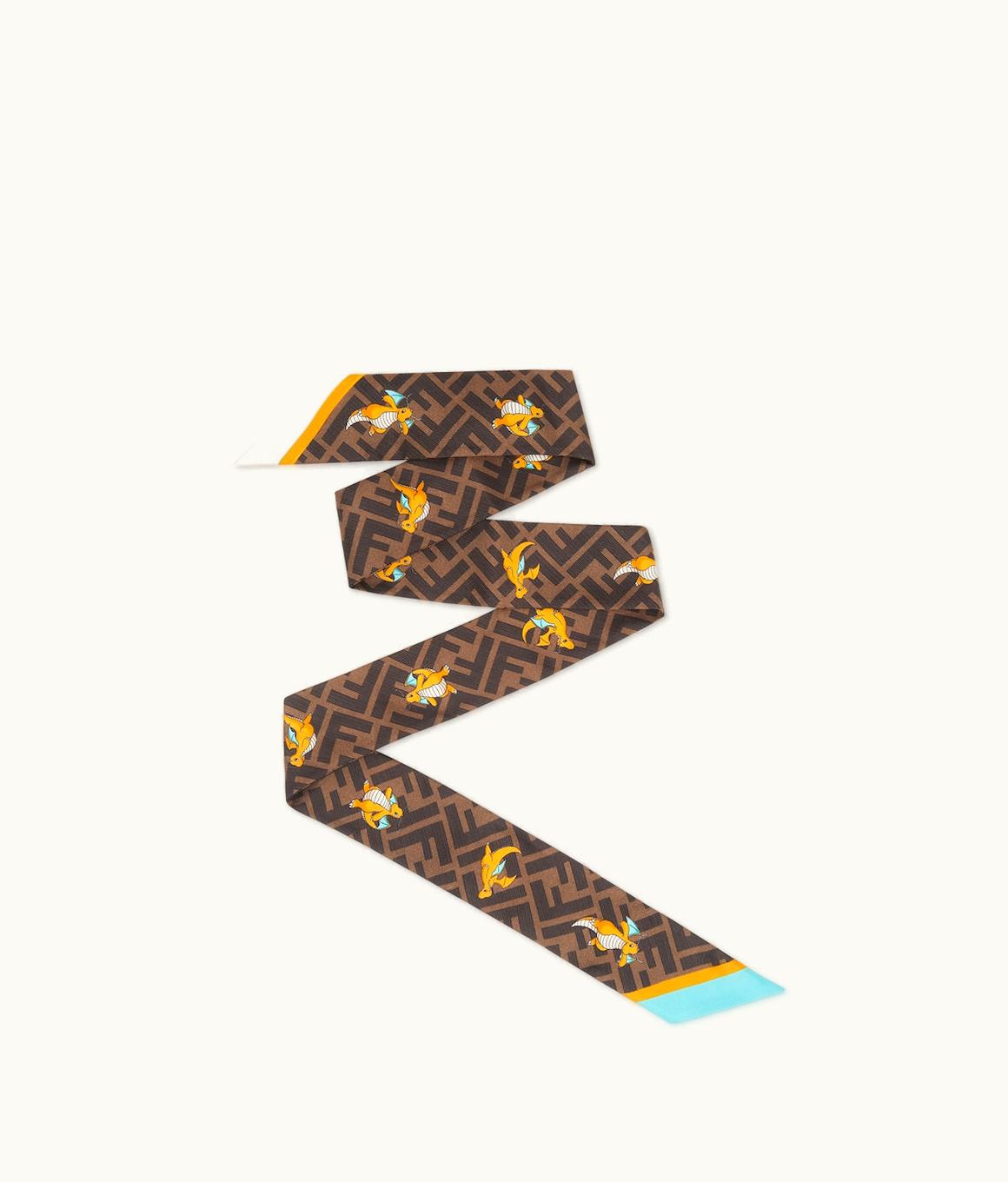 Fendi Wrappy - Fendi X FRGMT X Pokémon Multicolor Silk Narrow Scarf