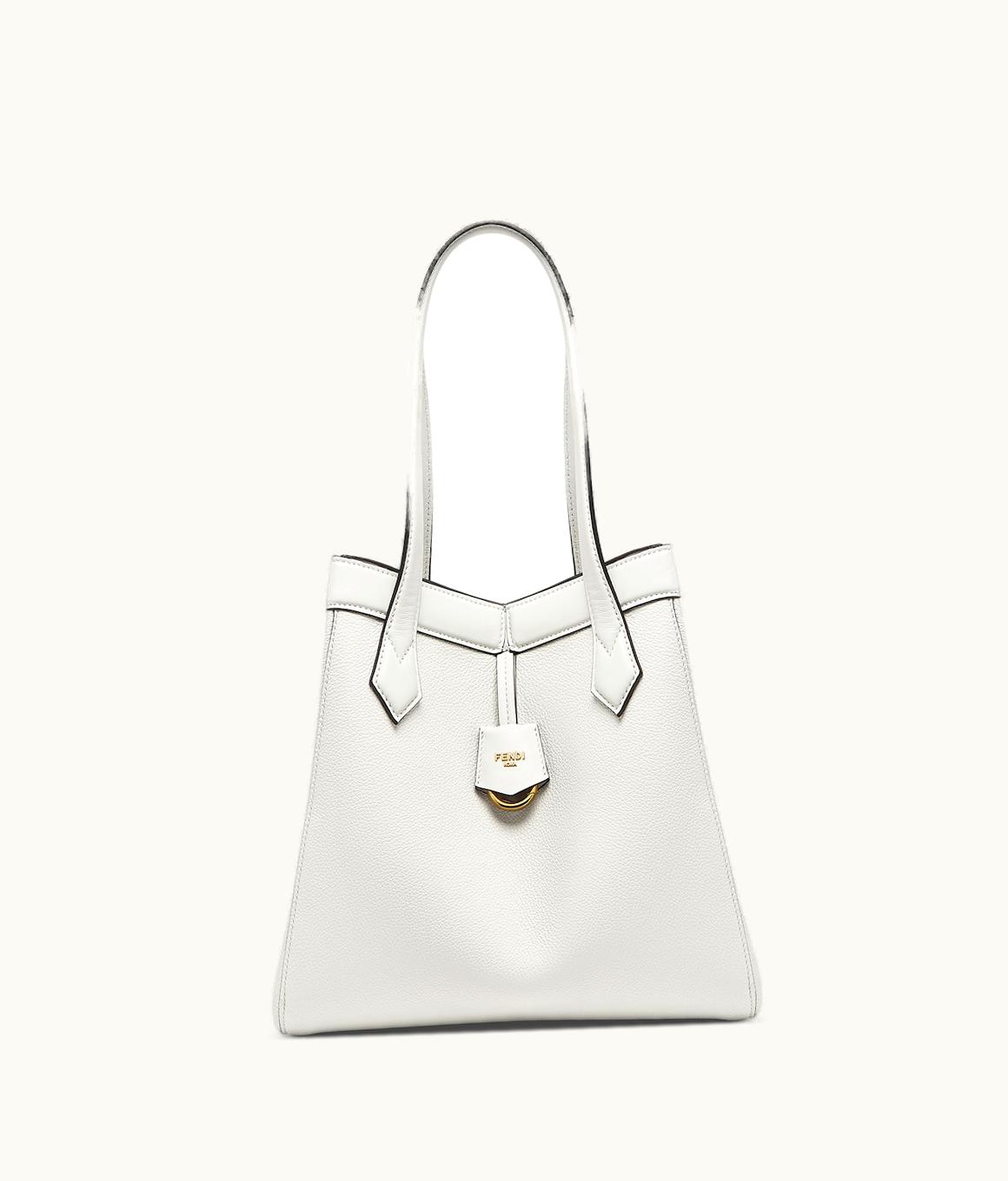 Fendi Fendi Origami Medium - White Leather Bag That Can Be Transformed
