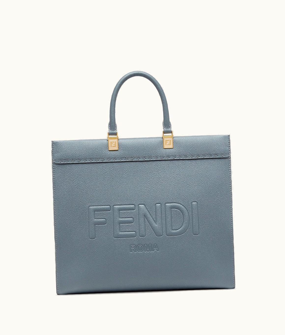 Fendi Fendi Sunshine Medium - Blue Leather Shopper