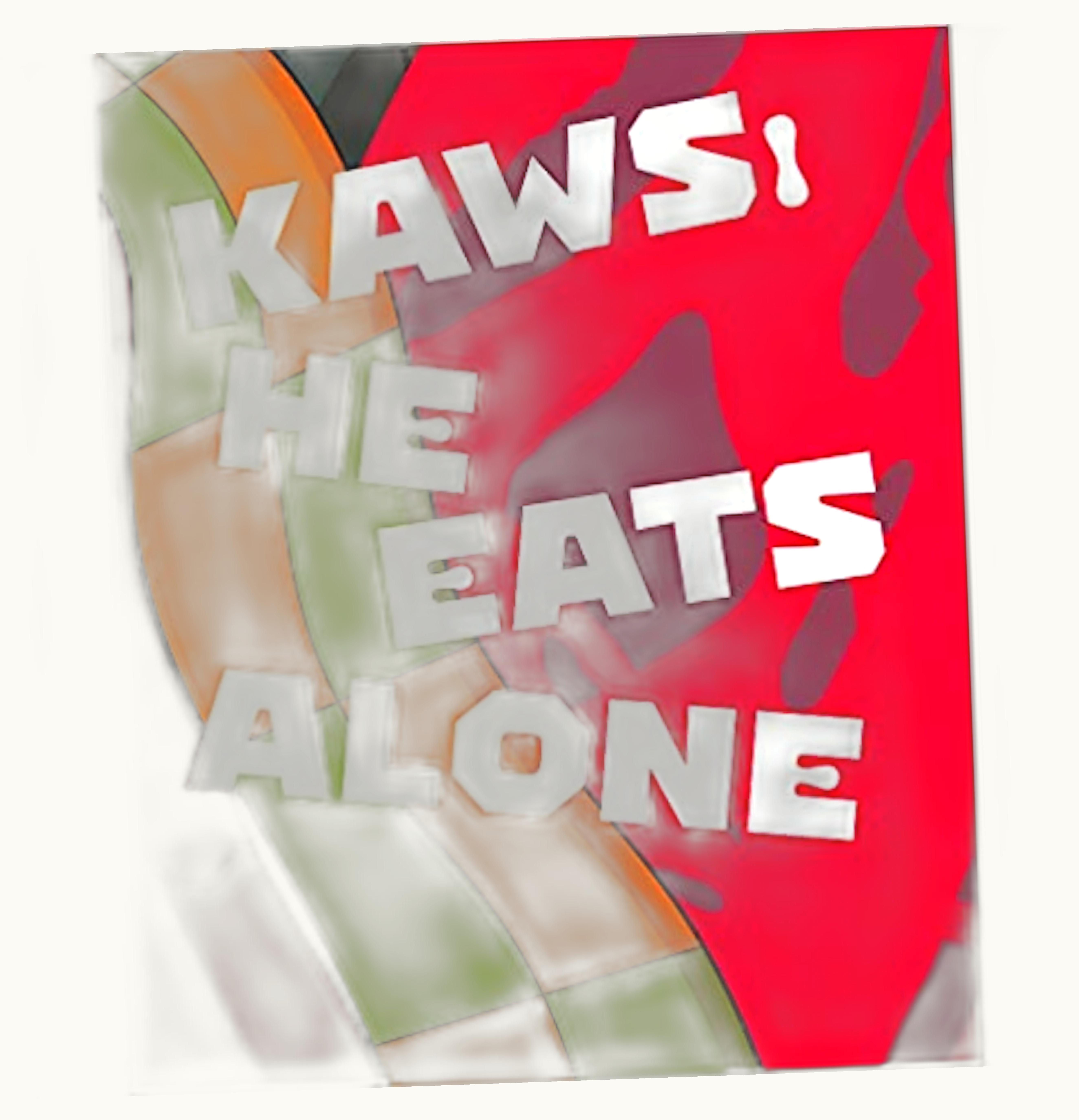KAWS KAWS He Eats Alone Hardcover Book