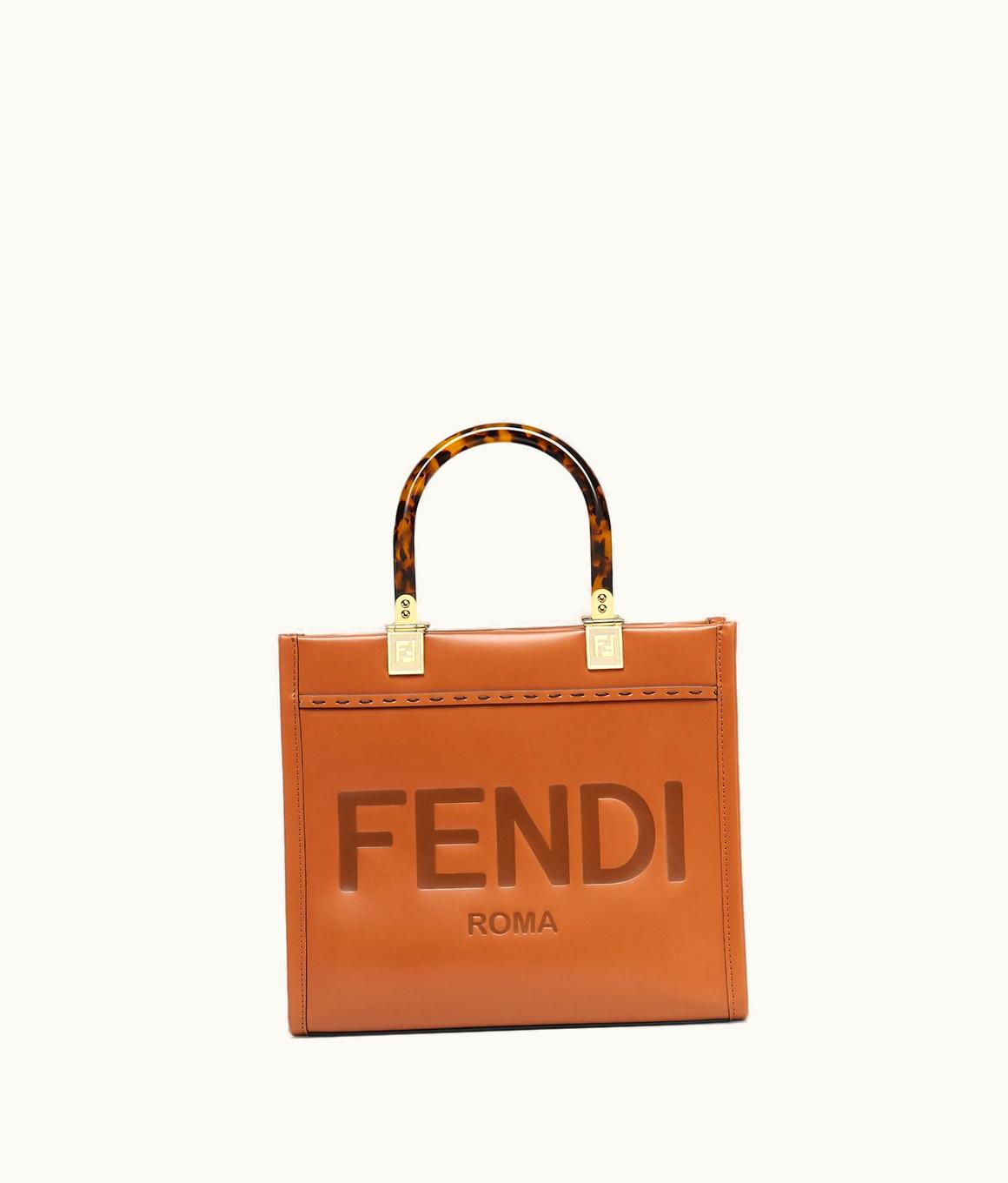 Fendi Fendi Sunshine Small - Brown Leather Shopper