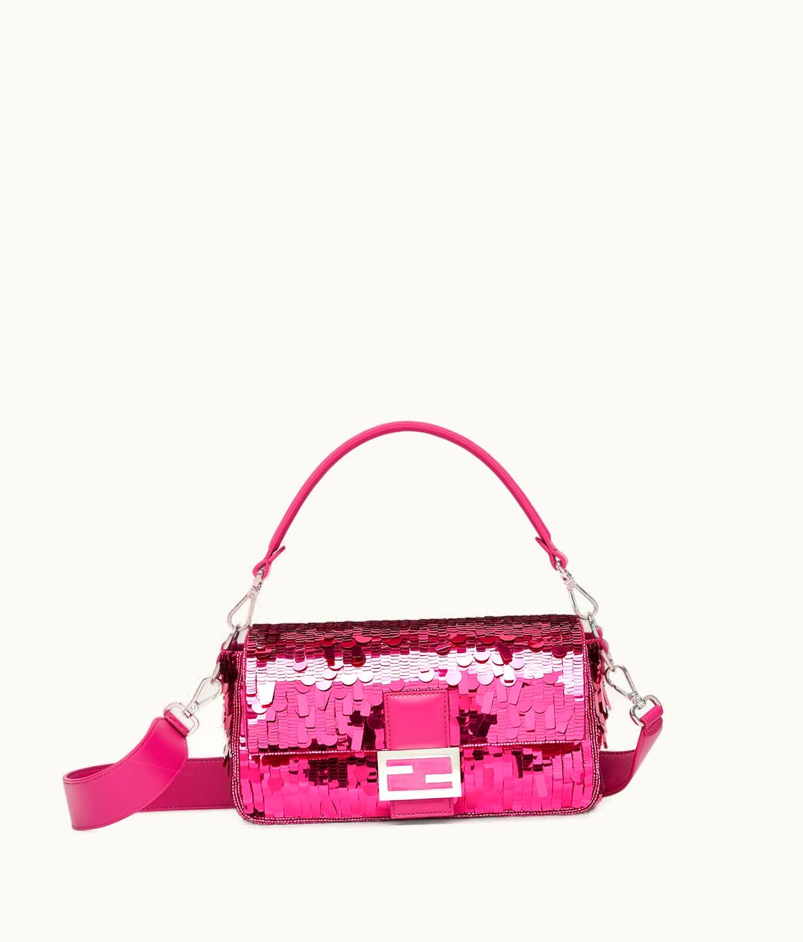 Fendi Fendi Baguette - Fuchsia Sequinned Bag
