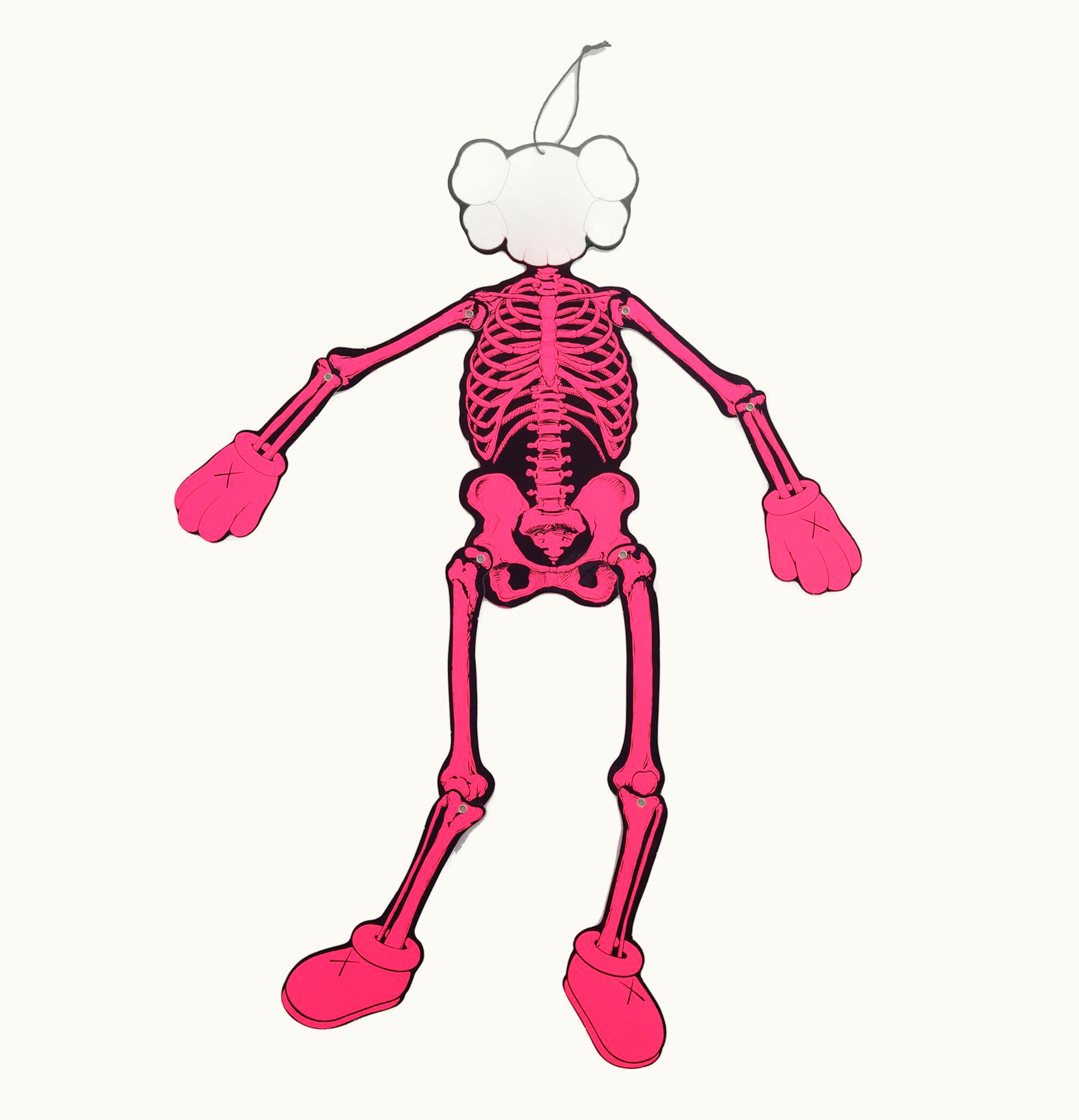 KAWS KAWS Skeleton Board Cutout Ornament Pink