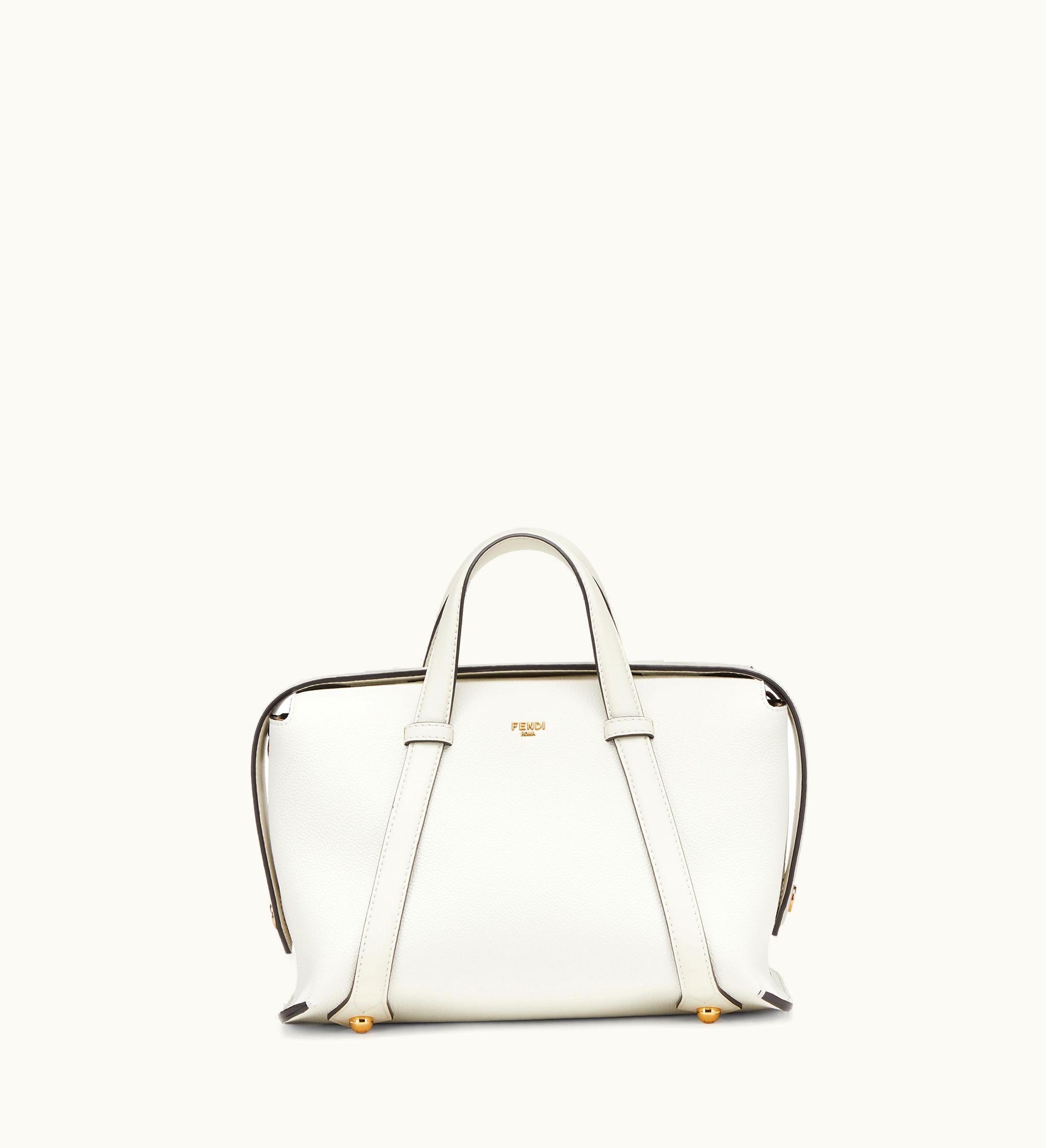 Fendi Fendi Boston 365 - Ice White Leather Bag