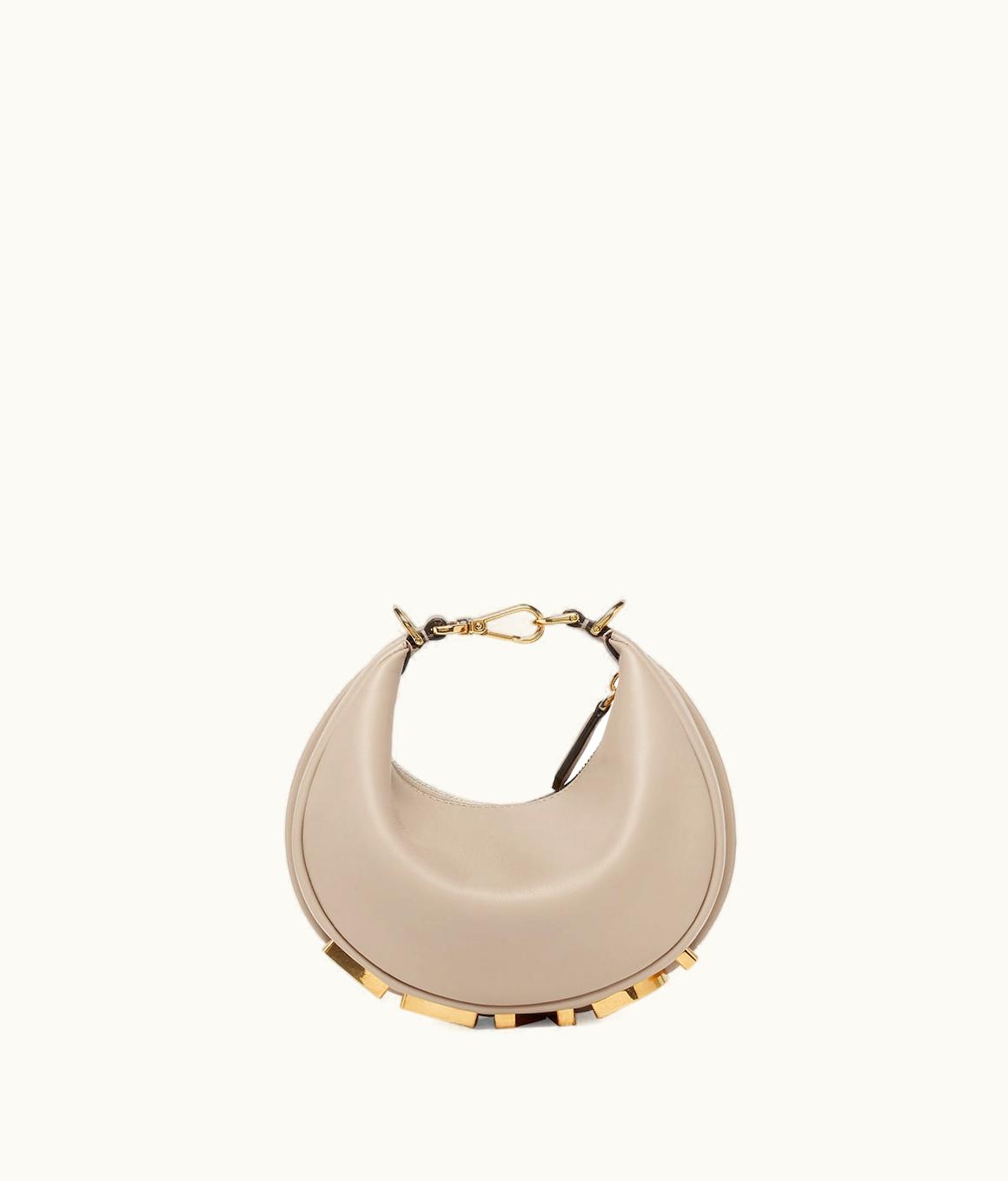 Fendi Fendigraphy Mini - Dove-gray Leather Mini-Bag