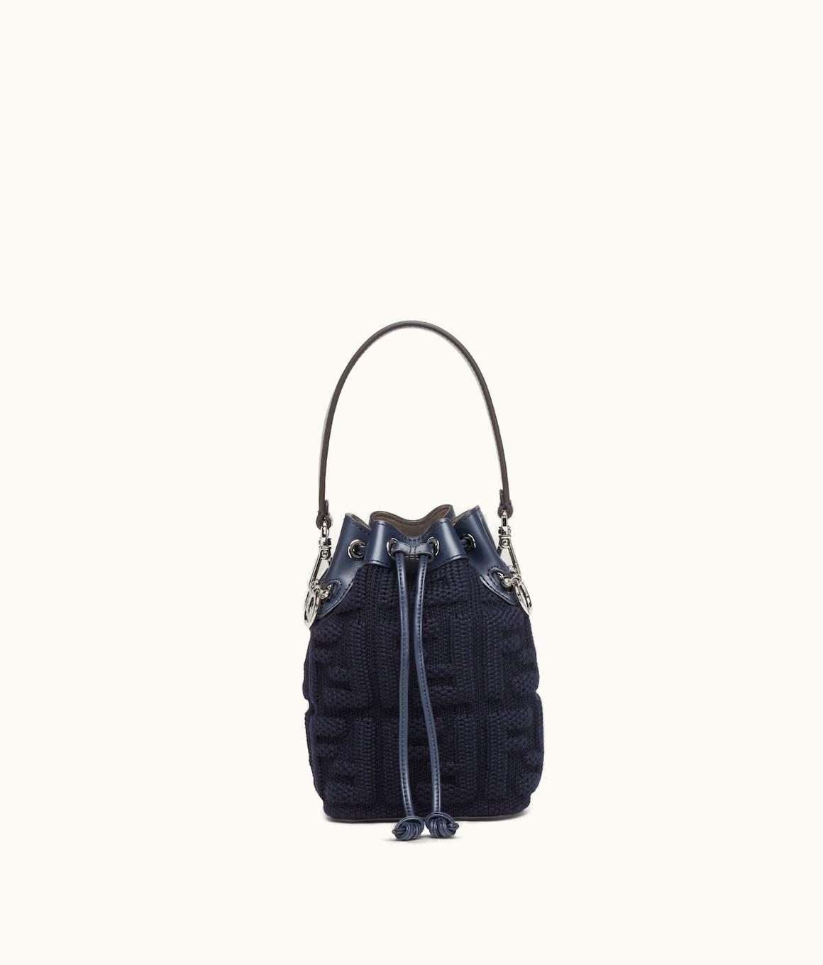 Fendi Fendi Mon Tresor - Midnight Blue FF Wool Mini Bag