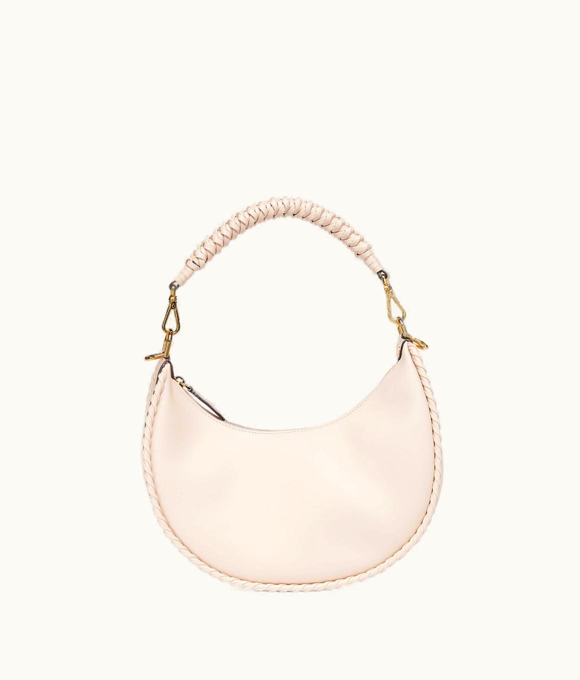 Fendi Fendigraphy Small - Camellia Leather Bag With Matching Threading