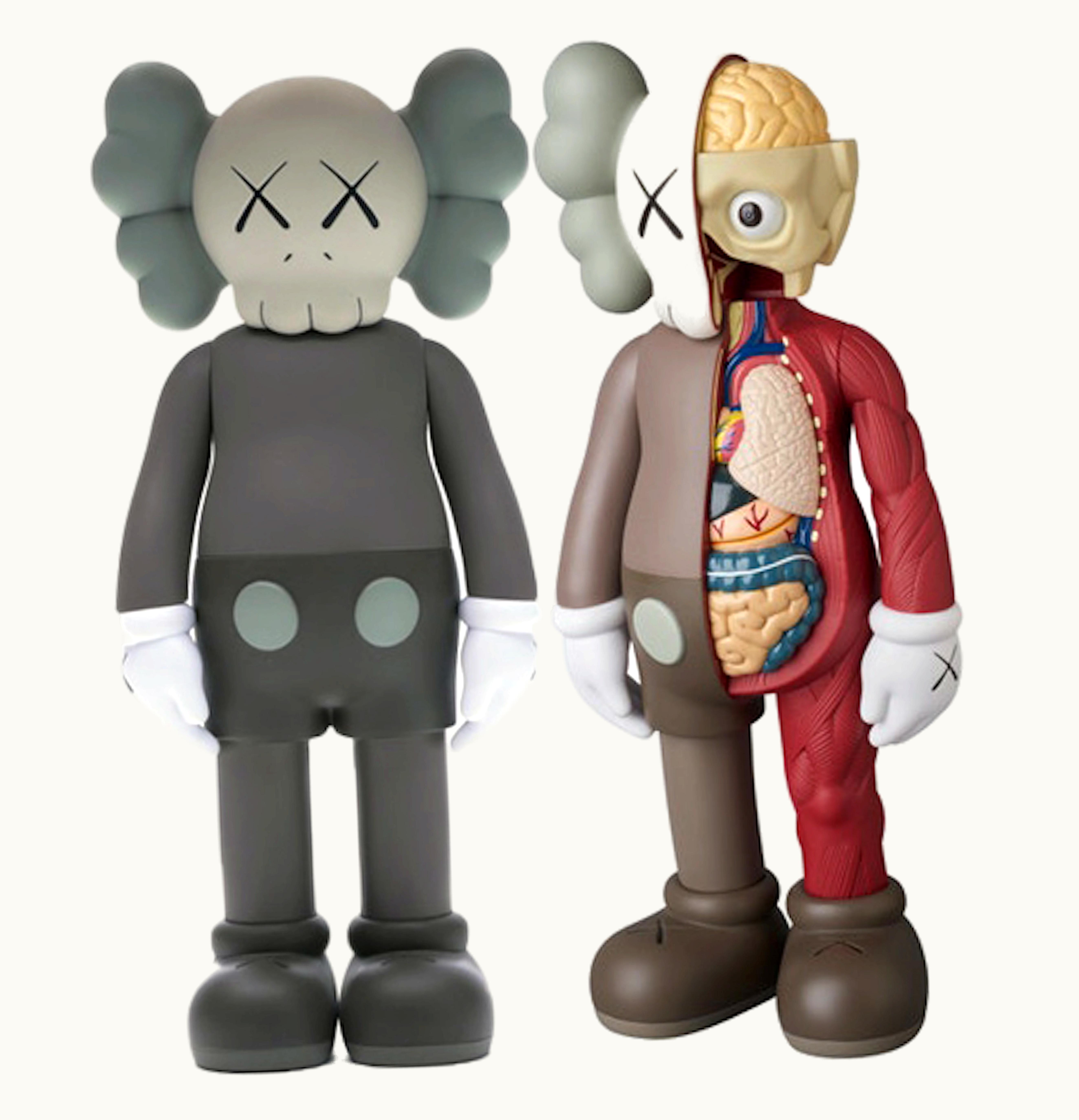 KAWS KAWS Companion Flayed Open Edition Companion Open Edition Vinyl Figure Brown Set