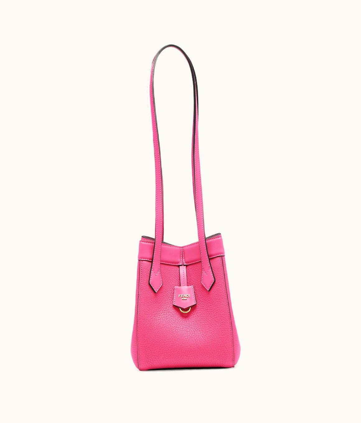 Fendi Fendi Origami Mini - Fuchsia Leather Mini Bag That Can Be Transformed
