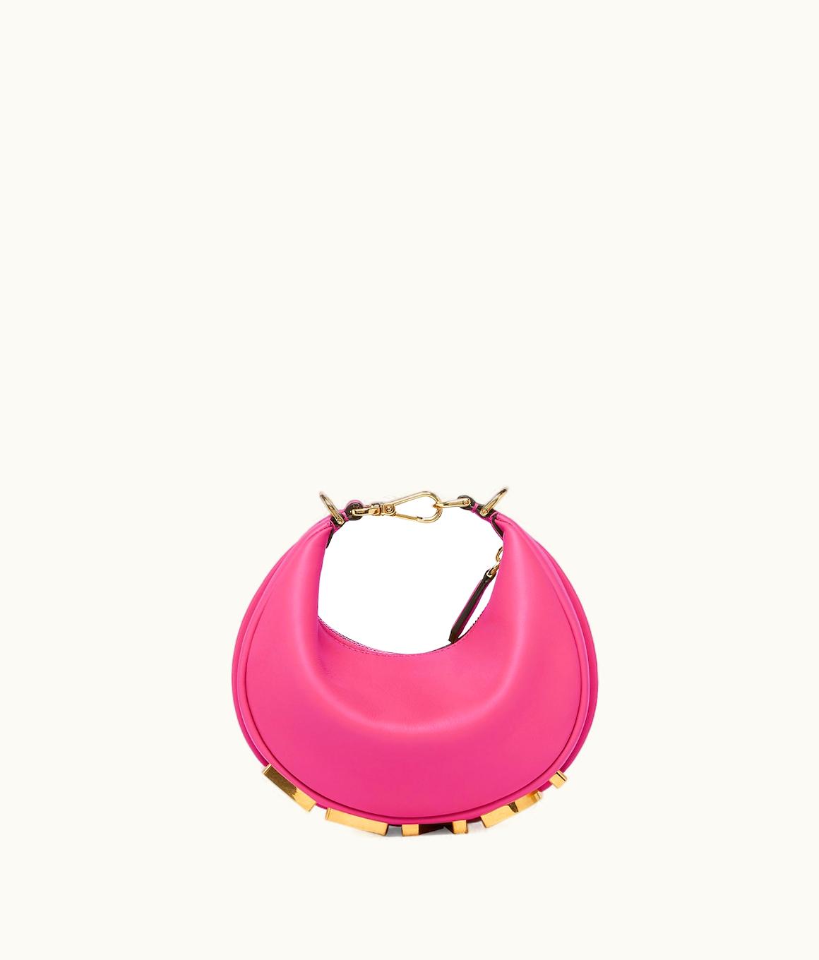 Fendi Fendigraphy Mini - Fuchsia Leather Mini Bag