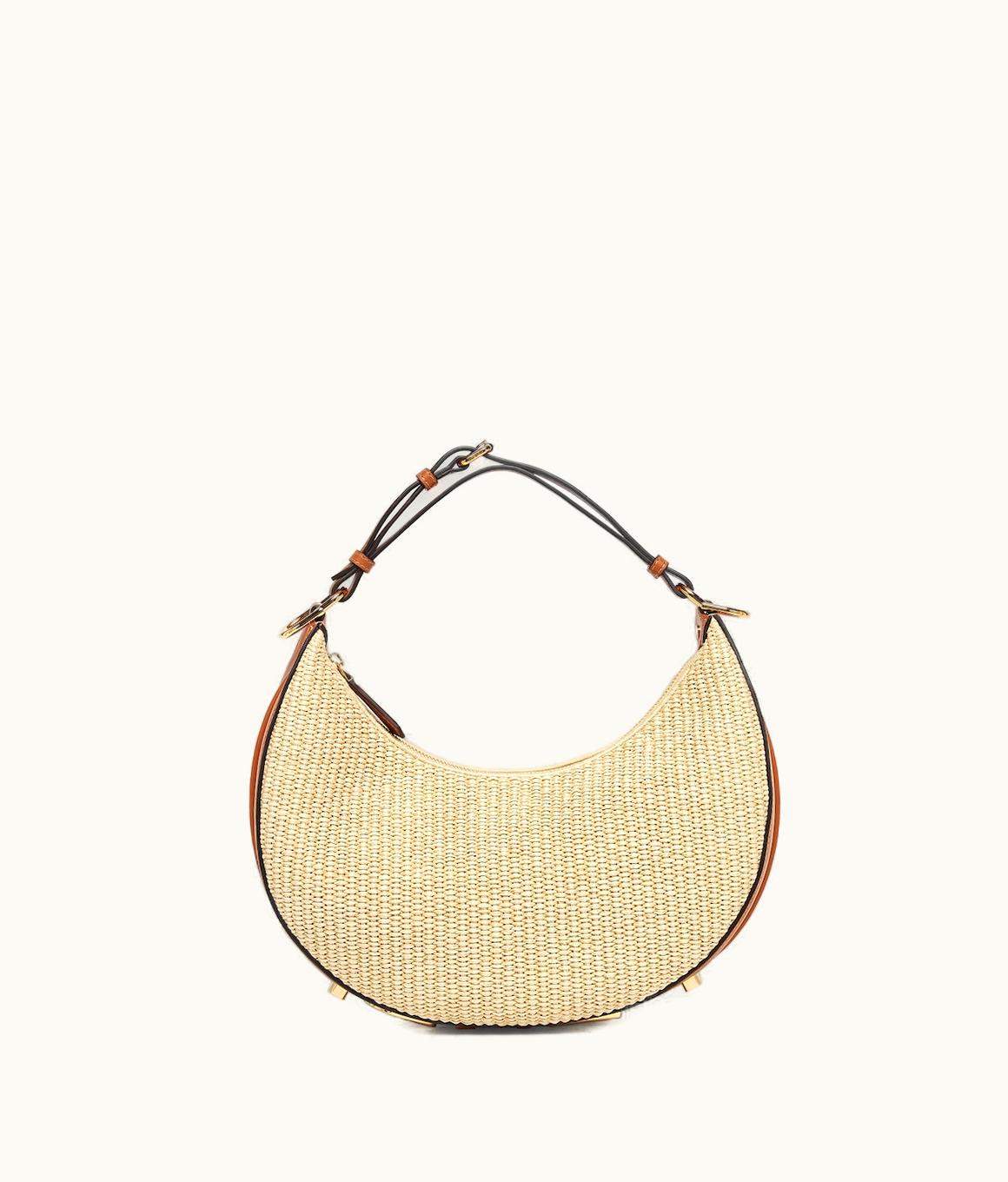 Fendi Fendigraphy Small - Natural Straw Bag