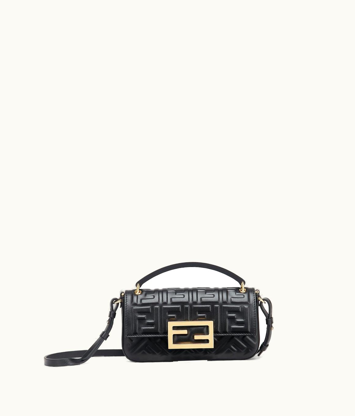 Fendi Fendi Baguette Phone Pouch - Black Nappa Leather Pouch