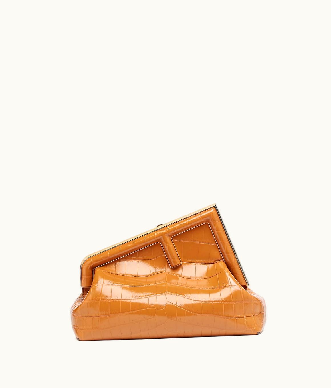 Fendi Fendi First Midi - Brown Crocodile Leather Bag