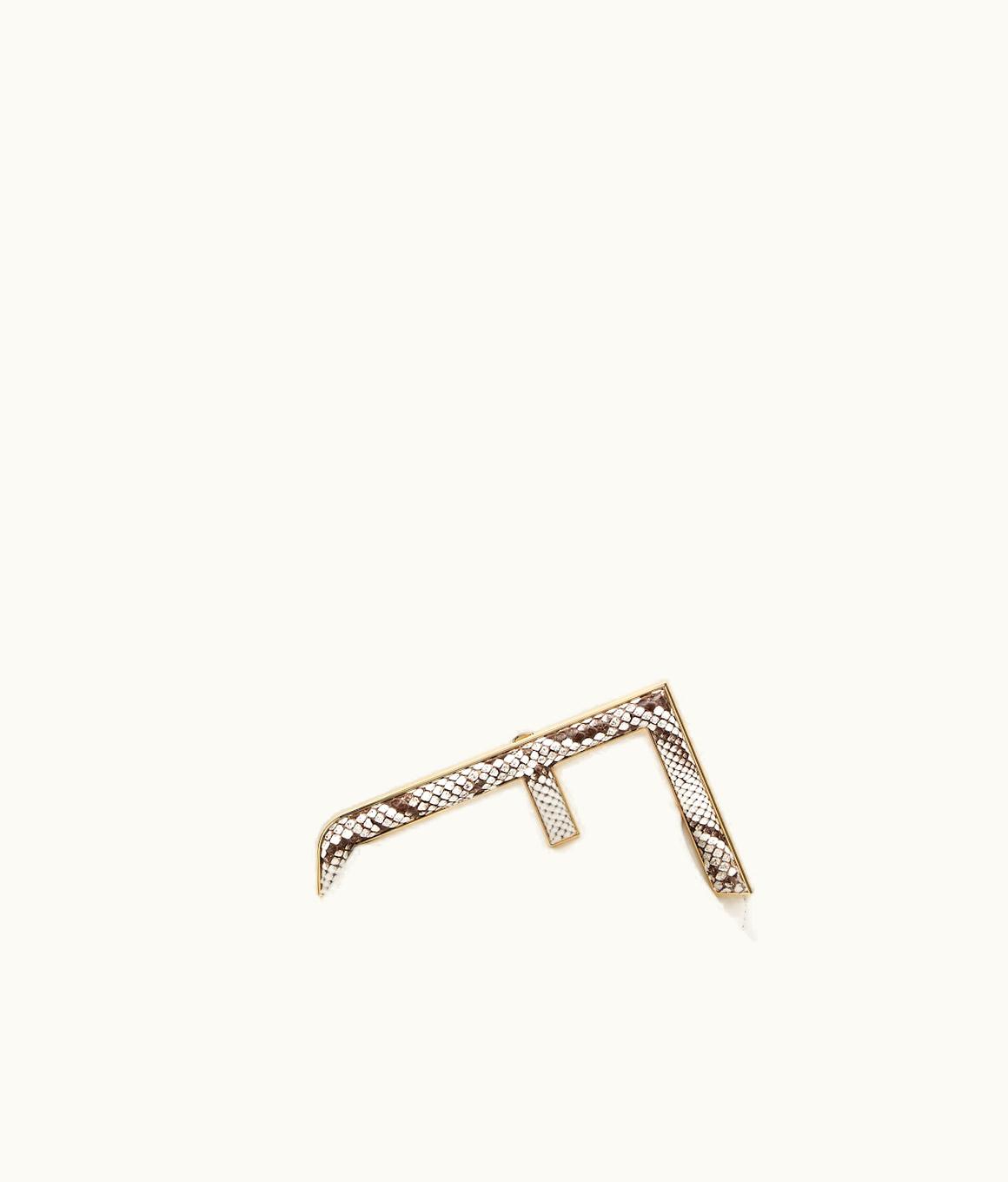 Fendi Fendi First Small - White Leather Bag With Exotic Details