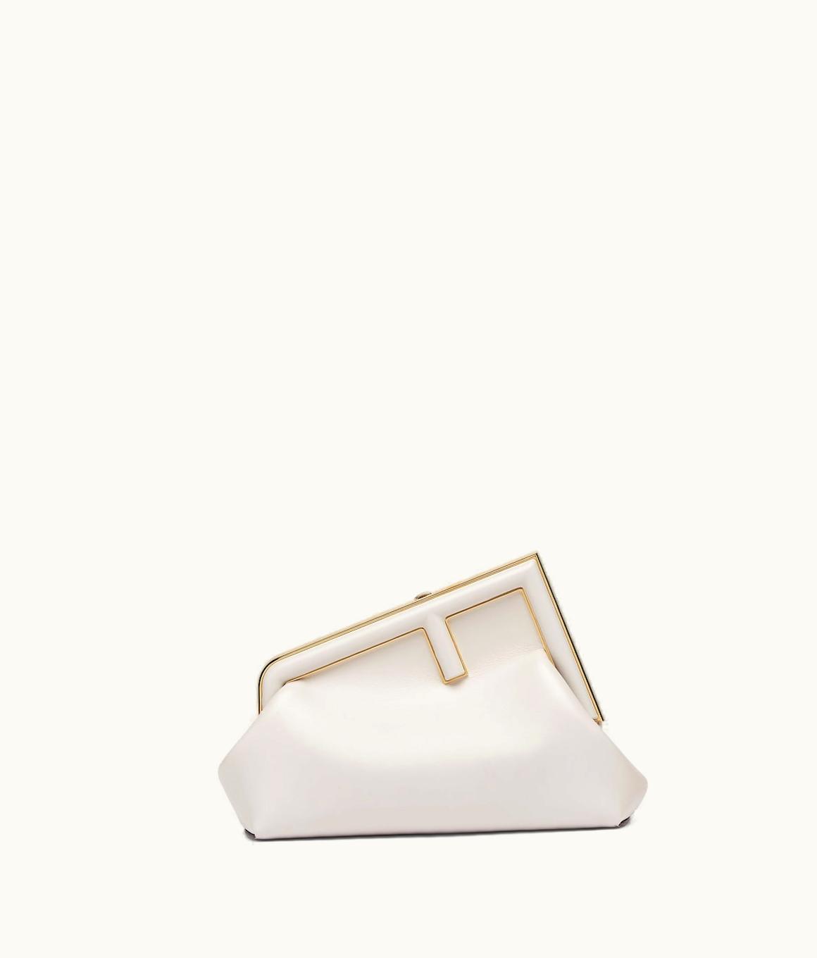 Fendi Fendi First Small - Light Gray Leather Bag