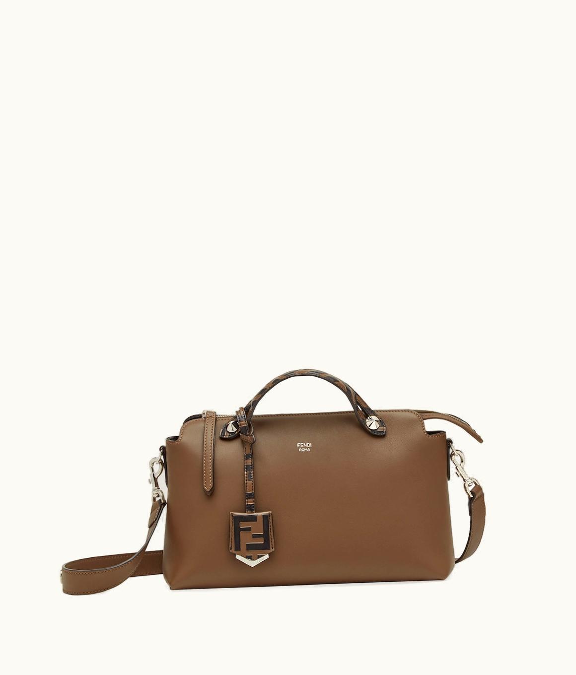 Fendi Fendi By The Way Brown Leather Boston Bag