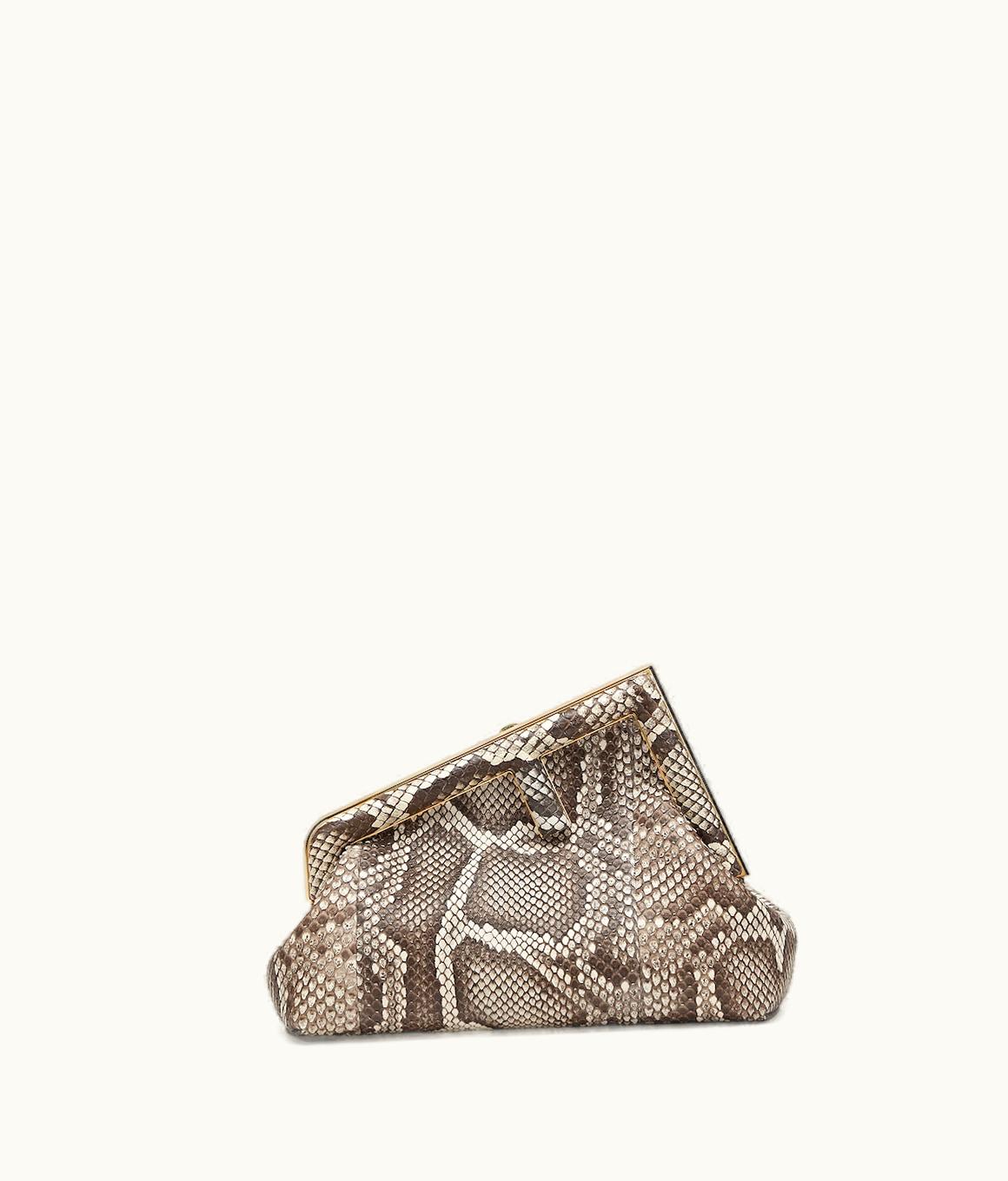 Fendi Fendi First Small - Natural Python Leather Bag