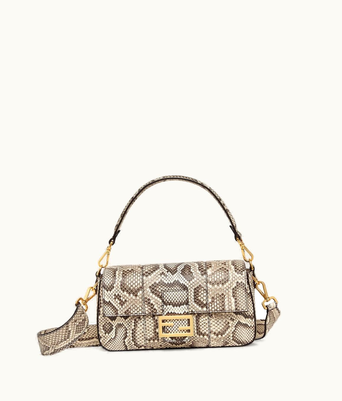 Fendi Fendi Baguette - Natural Python Leather Bag