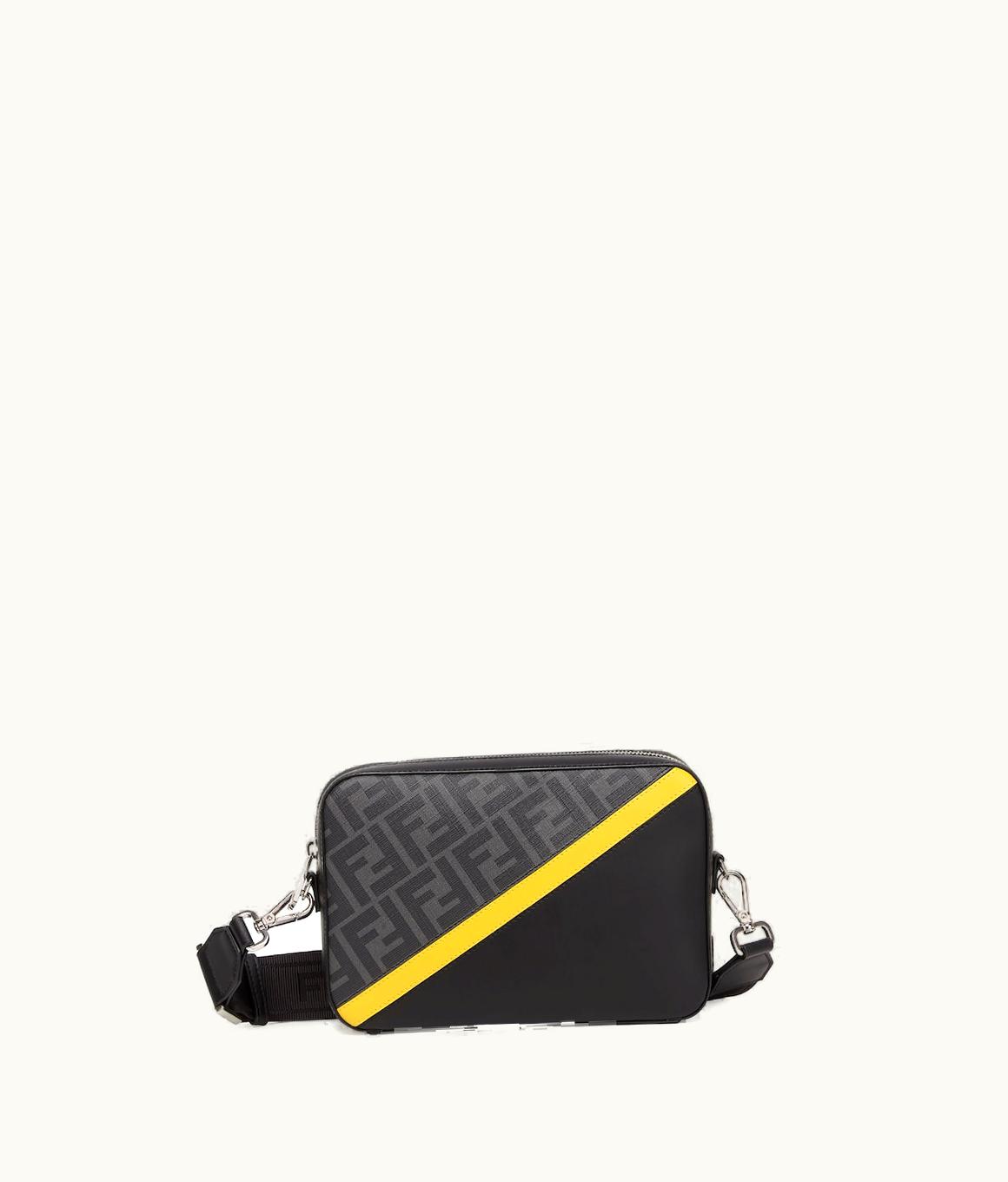 Fendi Fendi Diagonal Camera Case - Gray Fabric Bag