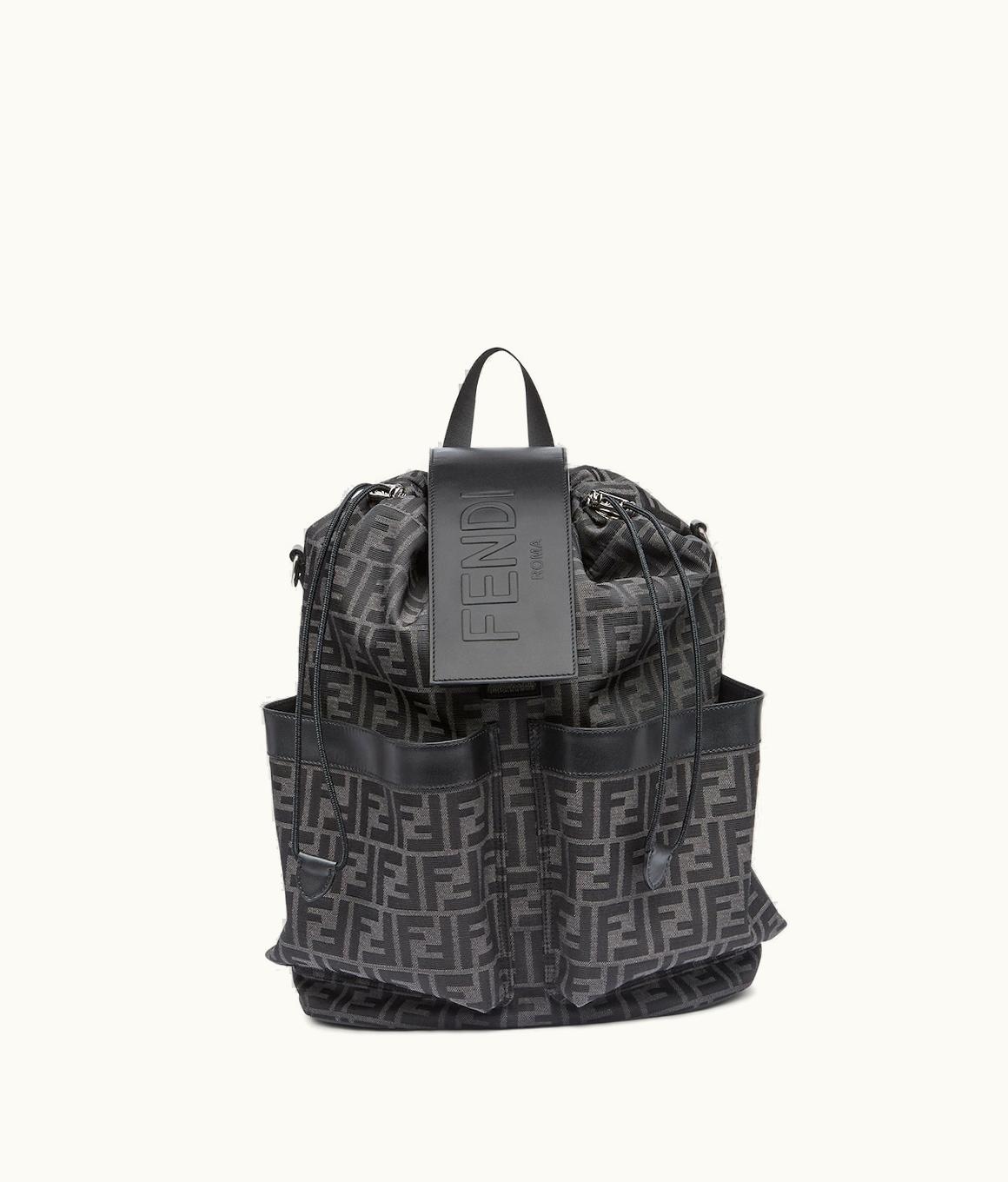 Fendi Fendi Strike Medium - FF Jacquard Fabric Backpack