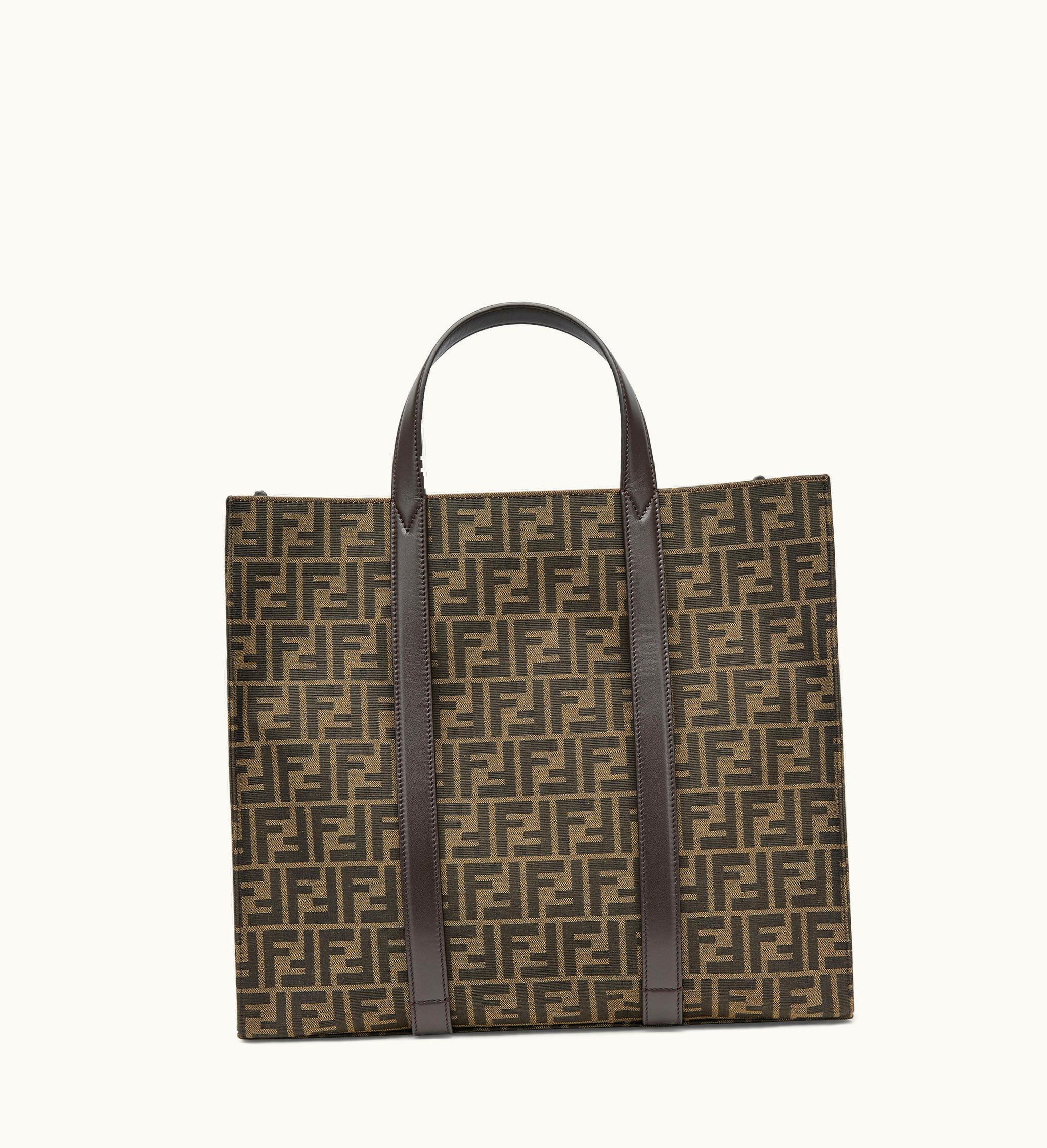Fendi Fendi FF Jacquard Shopper Bag Brown