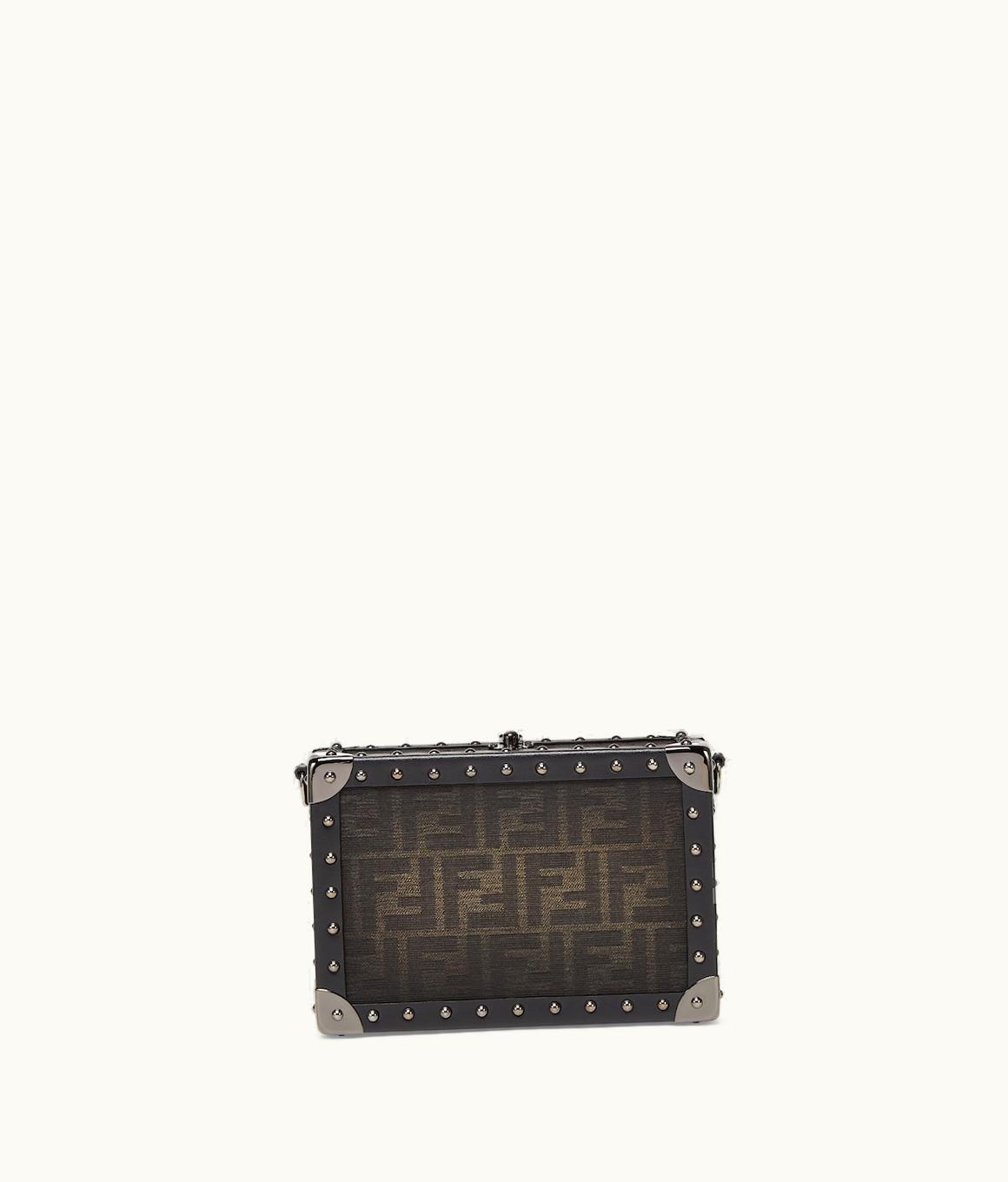 Fendi Fendi FF Eclissi Phone Trunk - Brown FF Fabric Suitcase