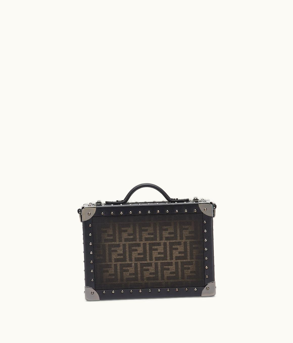 Fendi Fendi FF Eclissi Trunk Small - Brown FF Fabric Suitcase