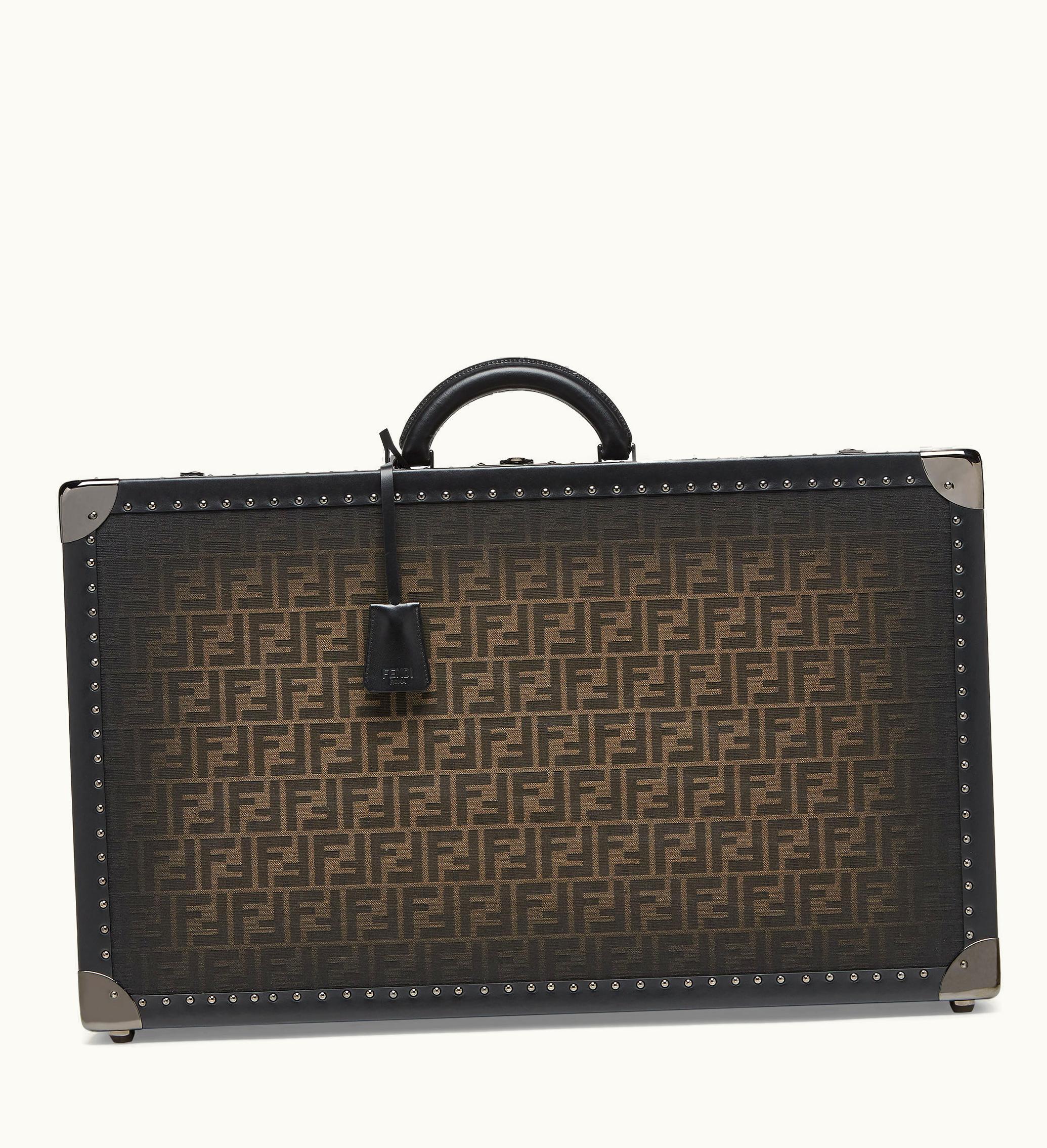 Fendi Fendi FF Eclissi Trunk Large - Brown FF Fabric Suitcase