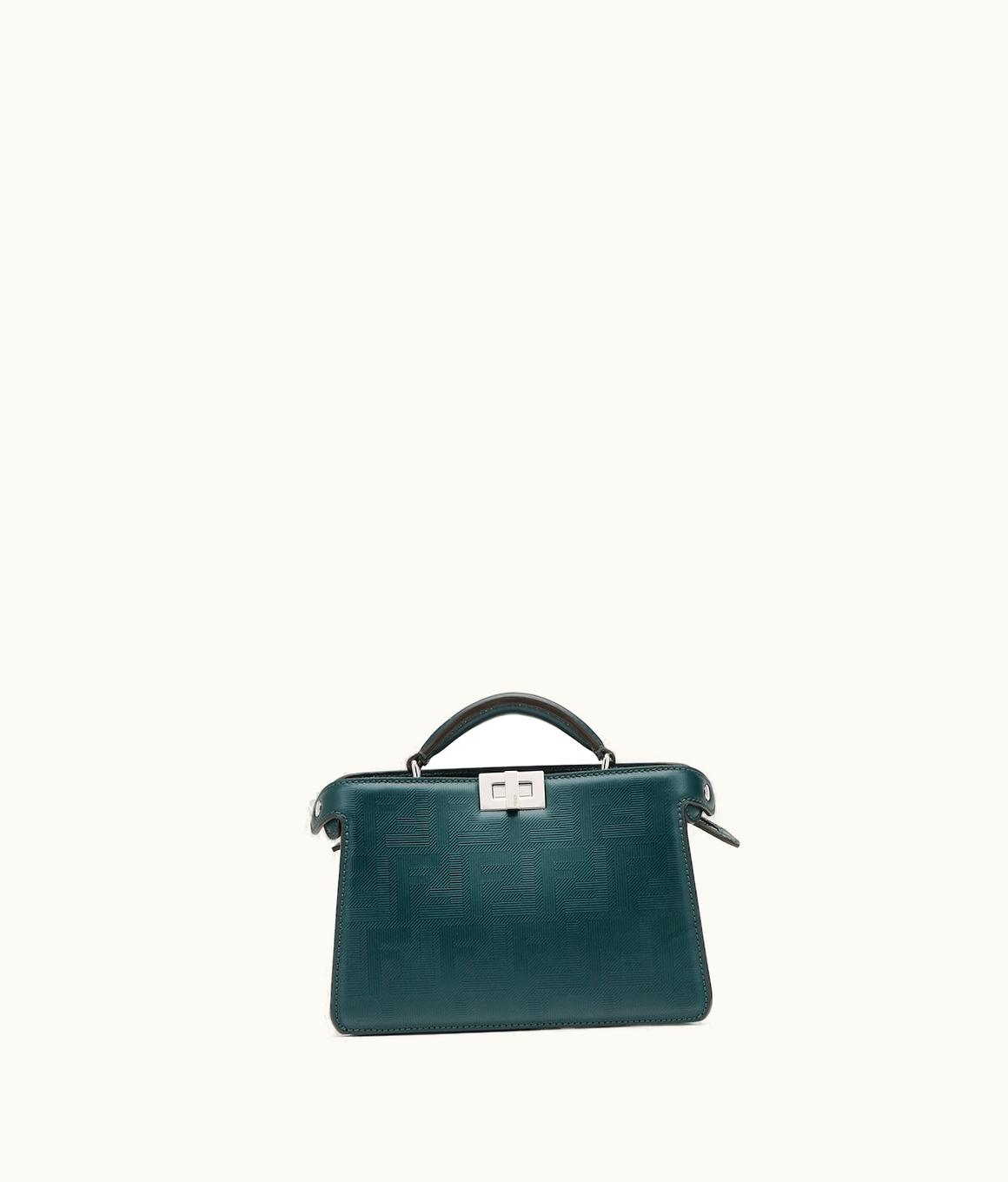 Fendi Fendi Peekaboo Iseeu Xcross - Dark Green Leather Bag