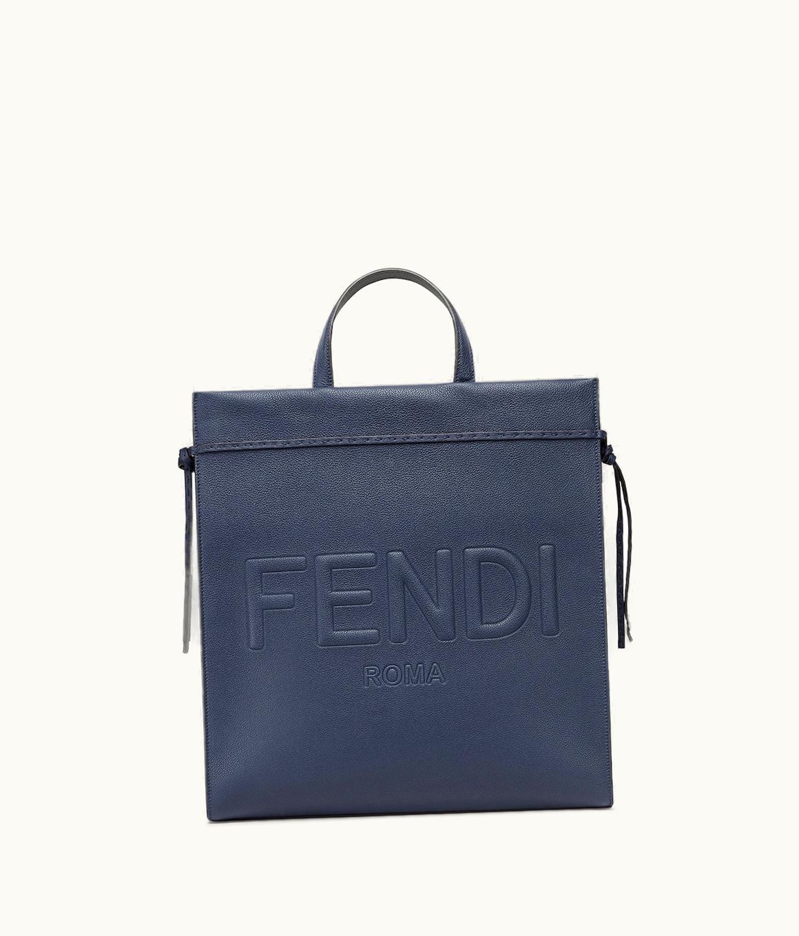 Fendi Fendi Roma Medium Go To Shopper - Dark Blue Leather Bag