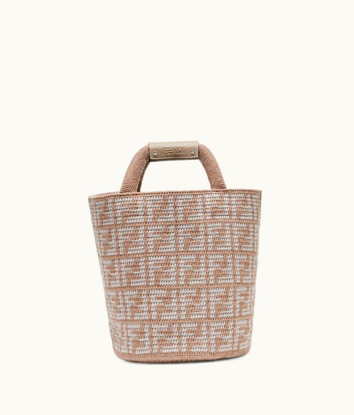 Fendi Fendi FF Shopping Bag - Beige FF Cashmere Bag