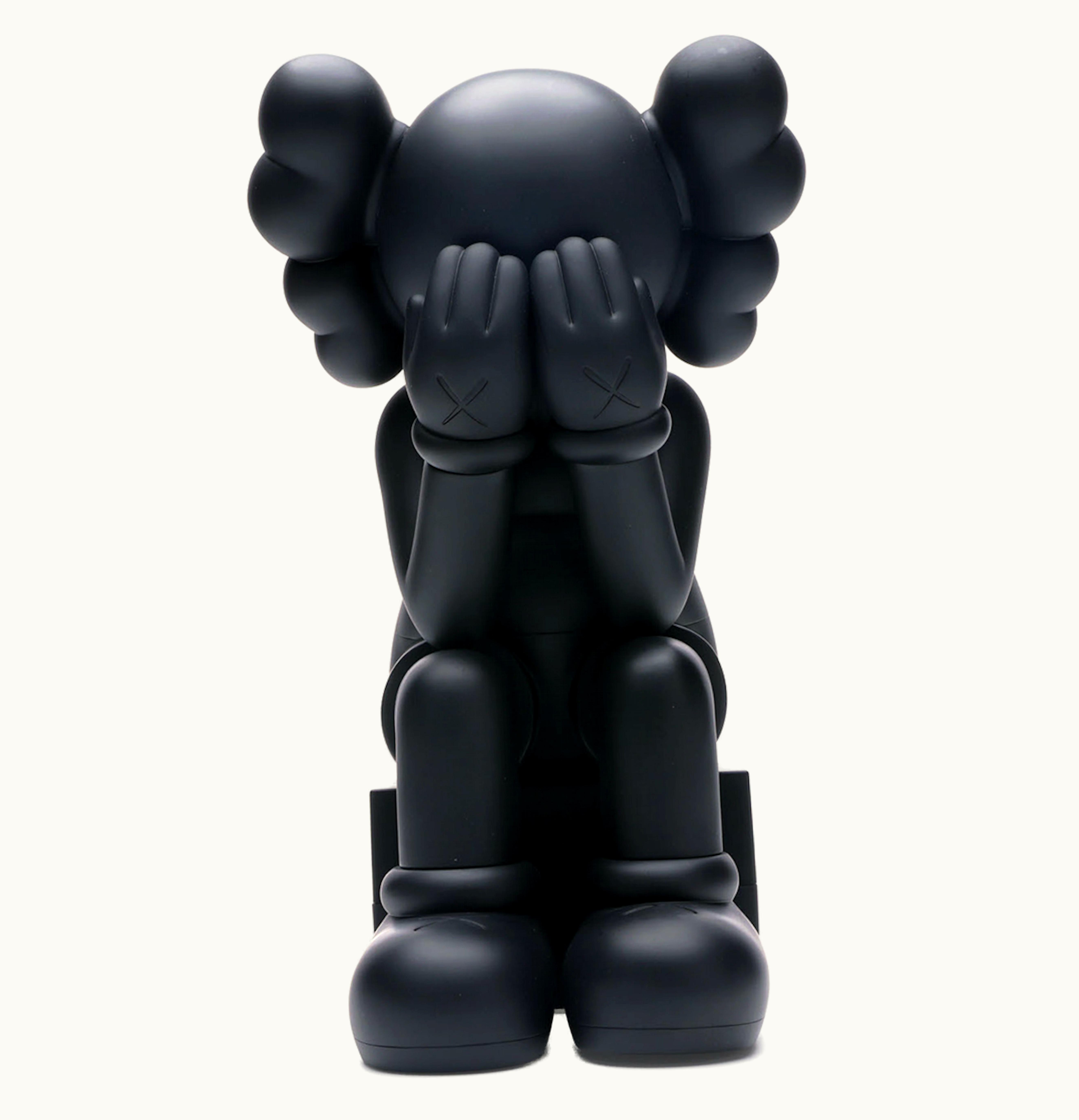 KAWS Kaws Passing Through Open Edition Vinyl Figure Black