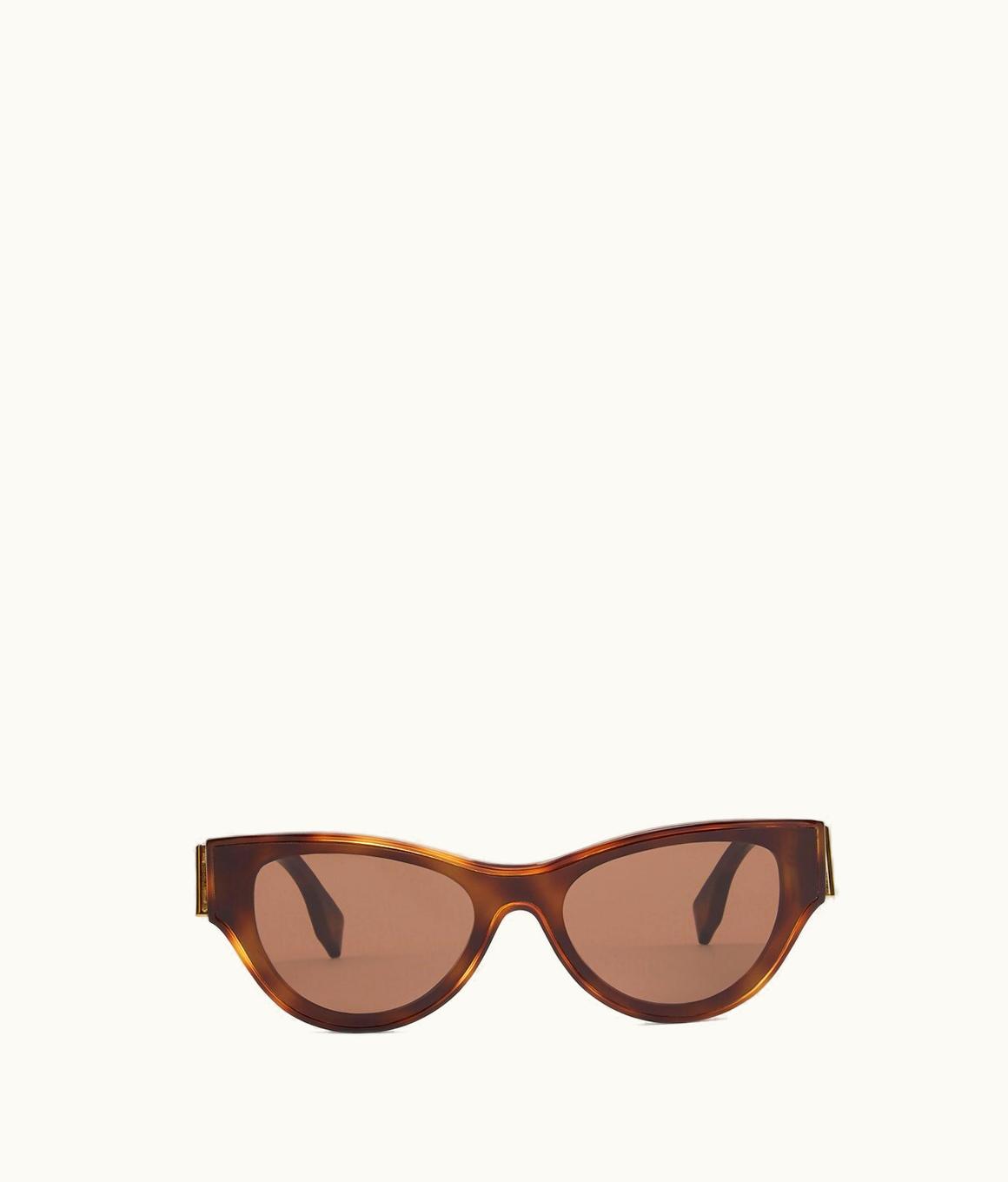 Fendi Fendi First - Low Bridge Fit Havana Acetate Sunglasses