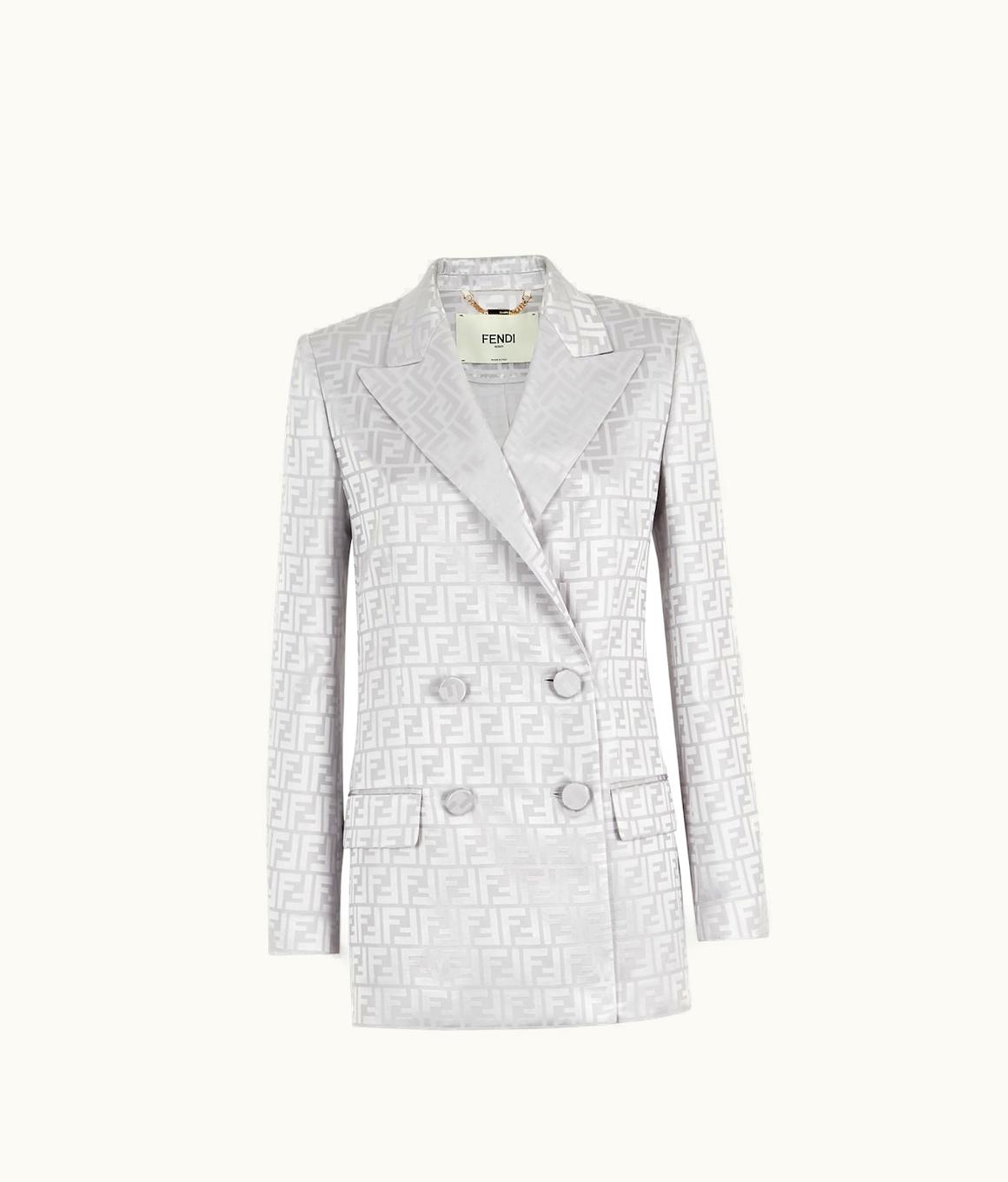 Fendi Fendi Jacket - Light Gray Satin Crêpe Jacket