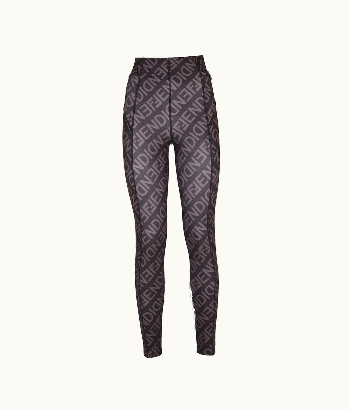 Fendi Fendi Leggings - Black Thermal Fabric Leggings