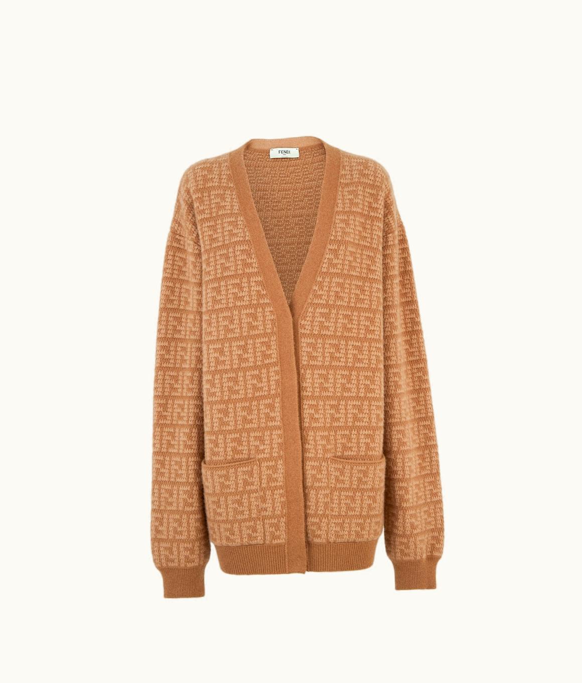 Fendi Fendi Cardigan - Brown Cashmere Cardigan