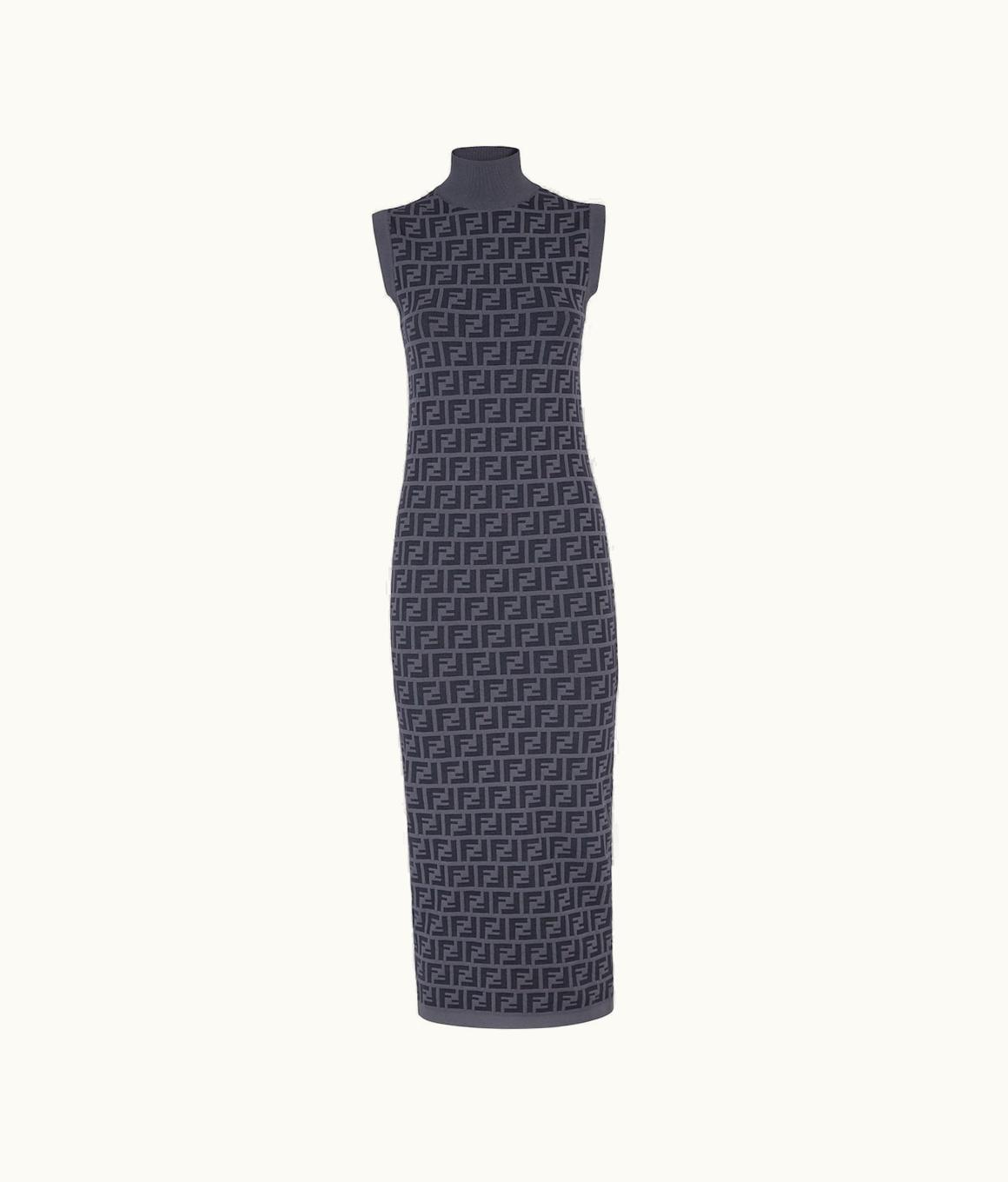 Fendi Fendi Dress - Blue FF Viscose Dress