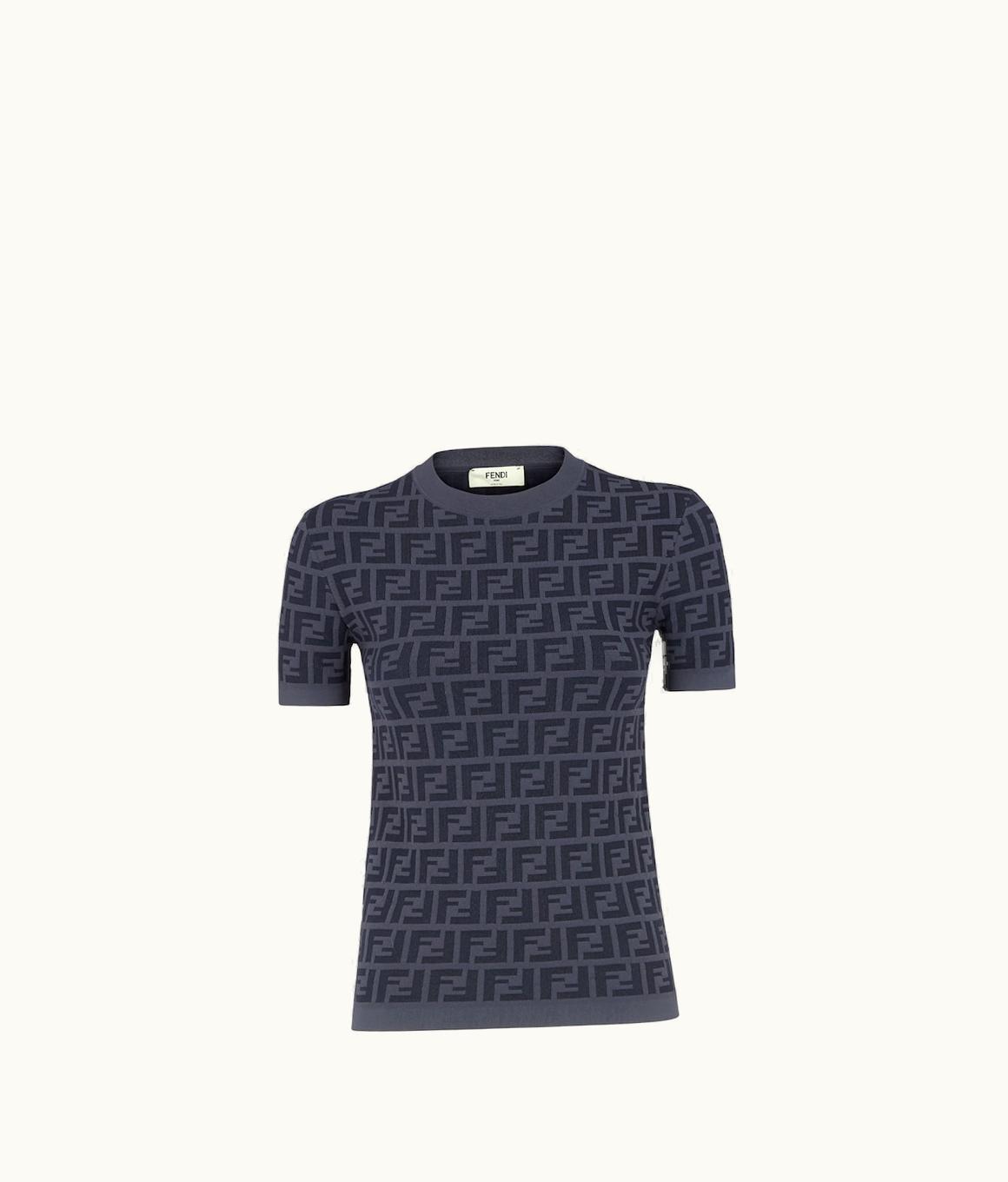 Fendi Fendi Sweater - Dark Gray FF Viscose Sweater